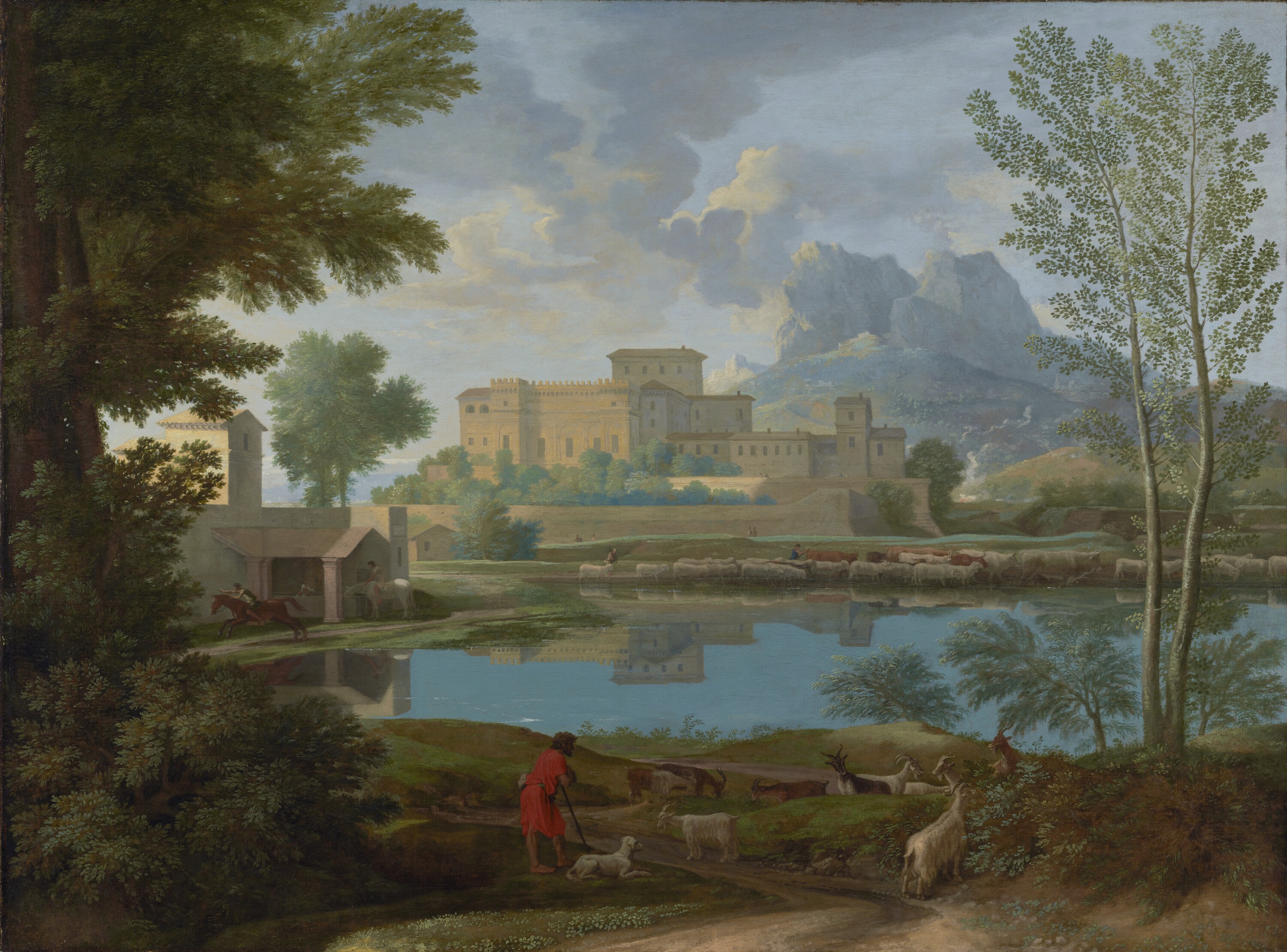 Landschaft mit Ruhe by Nicolas Poussin - 1650 – 1651 - 131 x 97 cm J. Paul-Getty-Museum