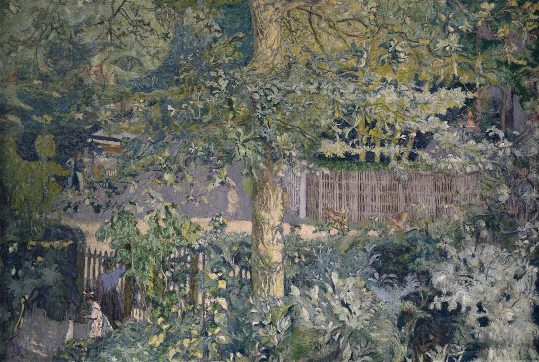 Follaje. Roble y vendedor de fruta by Édouard Vuillard - 1918 - 193 x 283.2 cm Instituto de Arte de Chicago