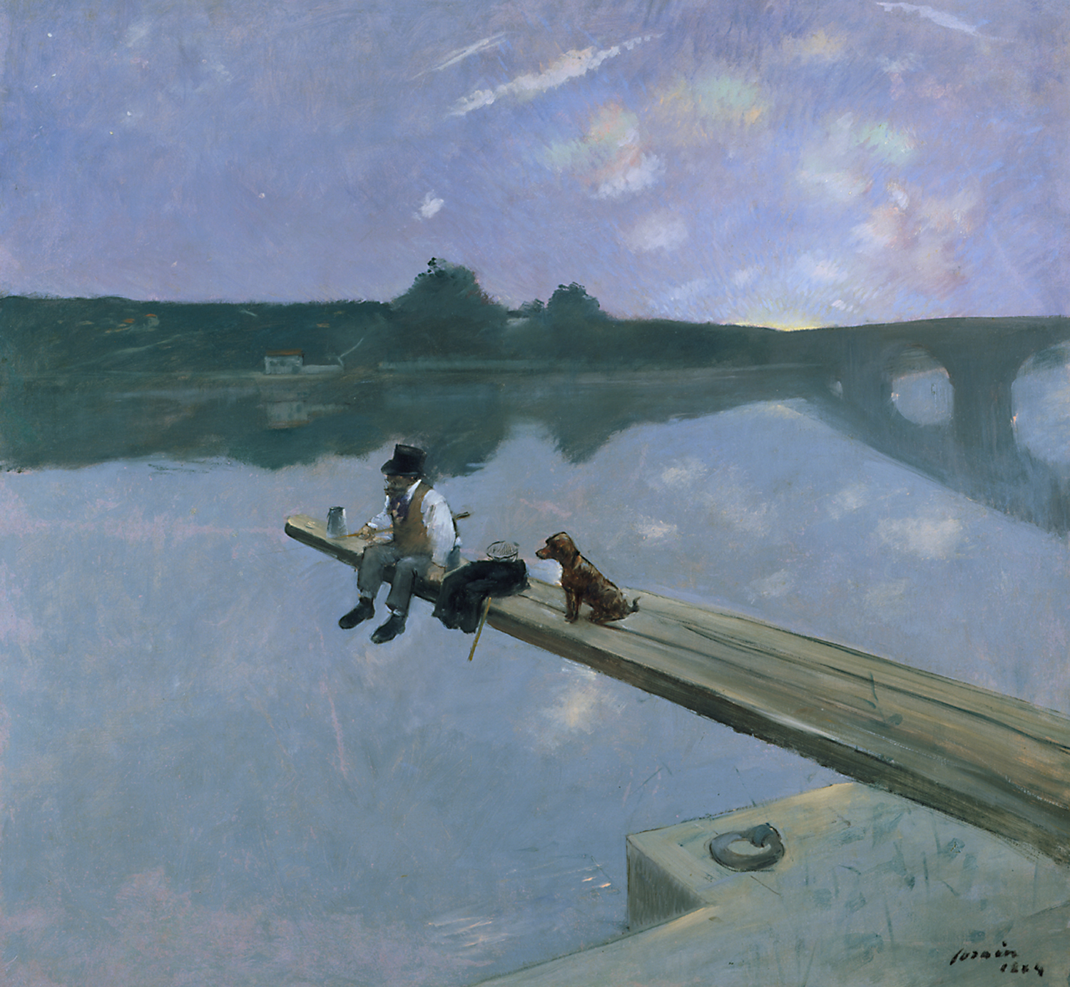 A halász by Jean-Louis Forain - 1884 - 94,7 x 100,1 cm 
