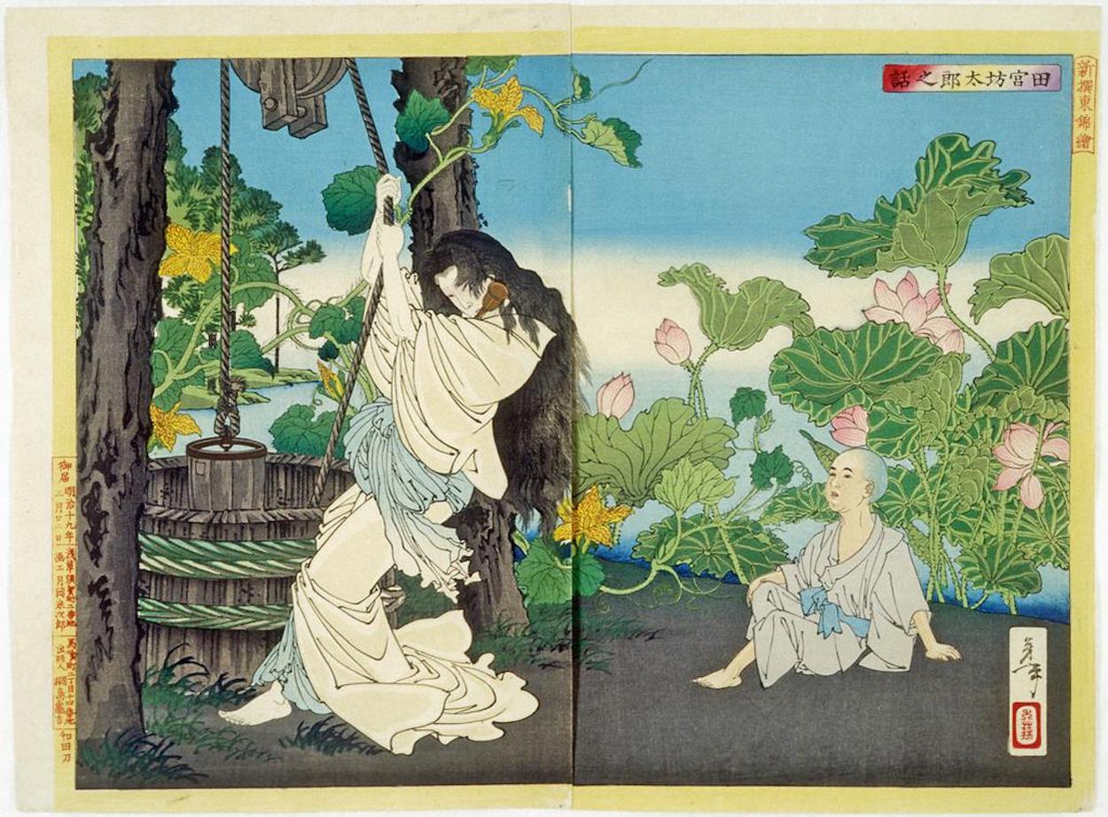 قصة تاميا بوتارو by Tsukioka Yoshitoshi - 1885 - 38.0 × 50.0 سم 