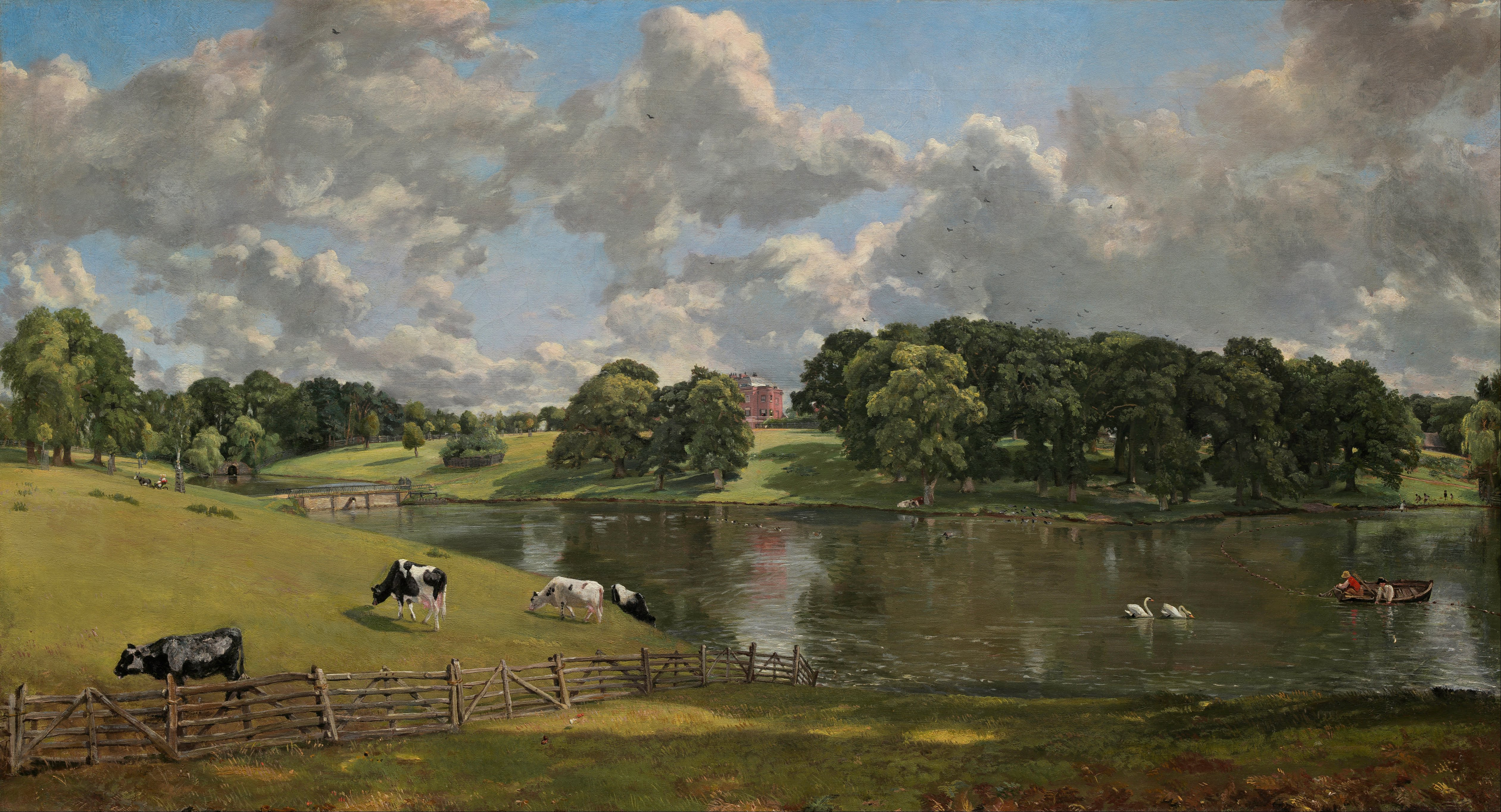 埃塞克斯郡威文霍公園 by John Constable - 1816 - 56.1 × 101.2 cm 