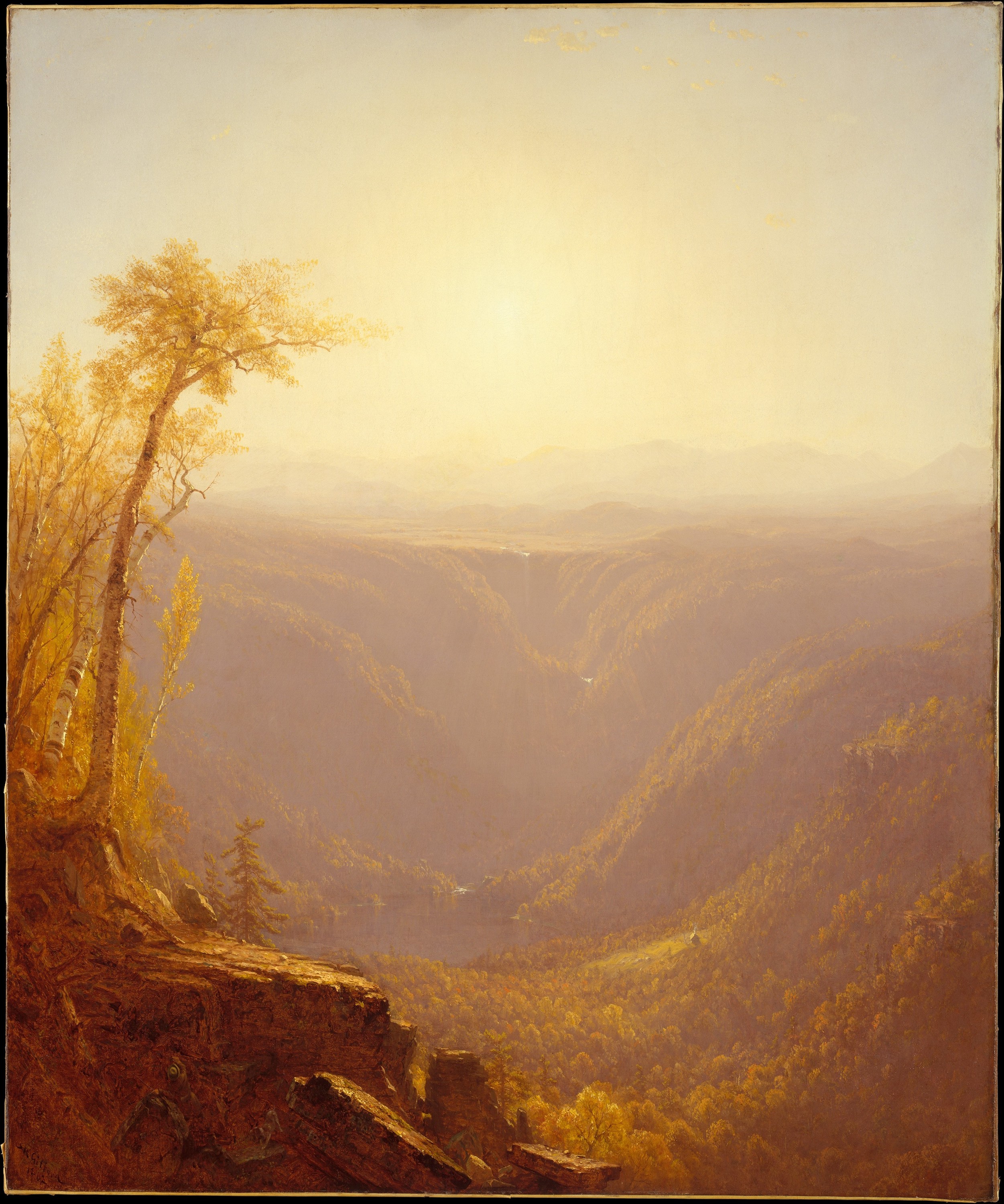 A Gorge in the Mountains (Kauterskill Clove) by Sanford Robinson Gifford - 1862 - 121.9 x 101.3 cm Metropolitan Museum of Art