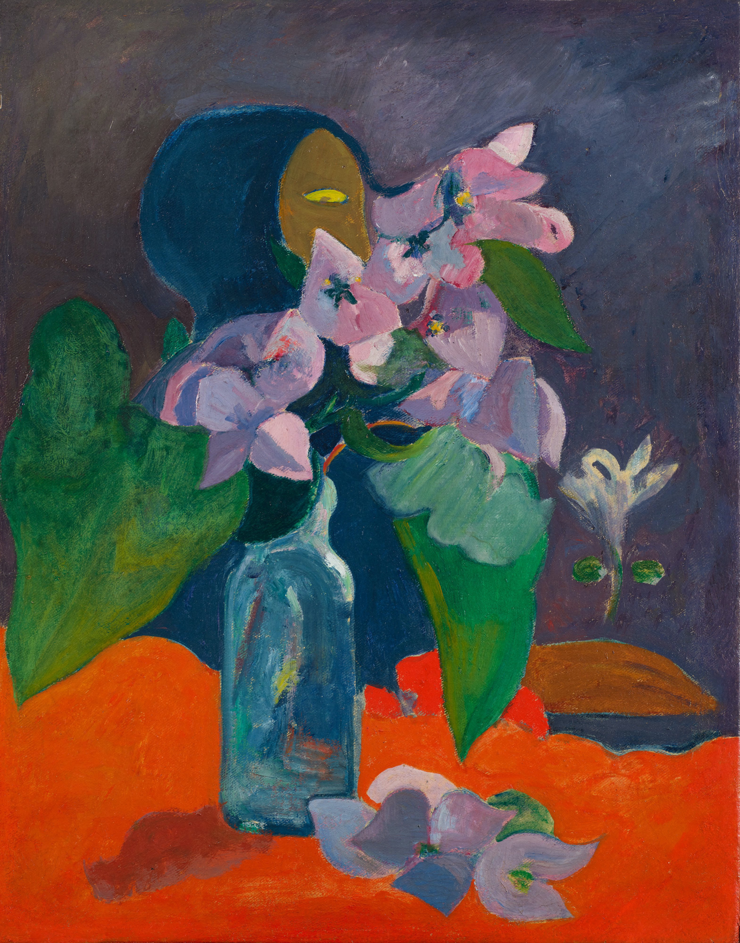 Stillleben mit Blumen und Idol by Paul Gauguin - ca. 1892 - 40,5 x 32 cm Kunsthaus Zürich