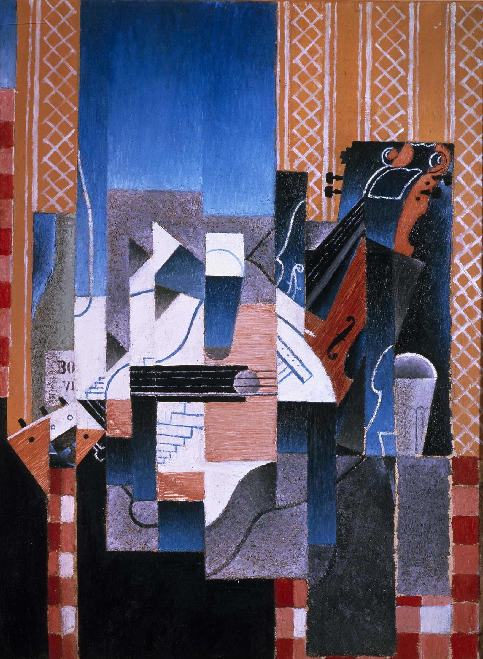 Skrzypce i gitara by Juan Gris - 1913 - 81 x 60 cm 