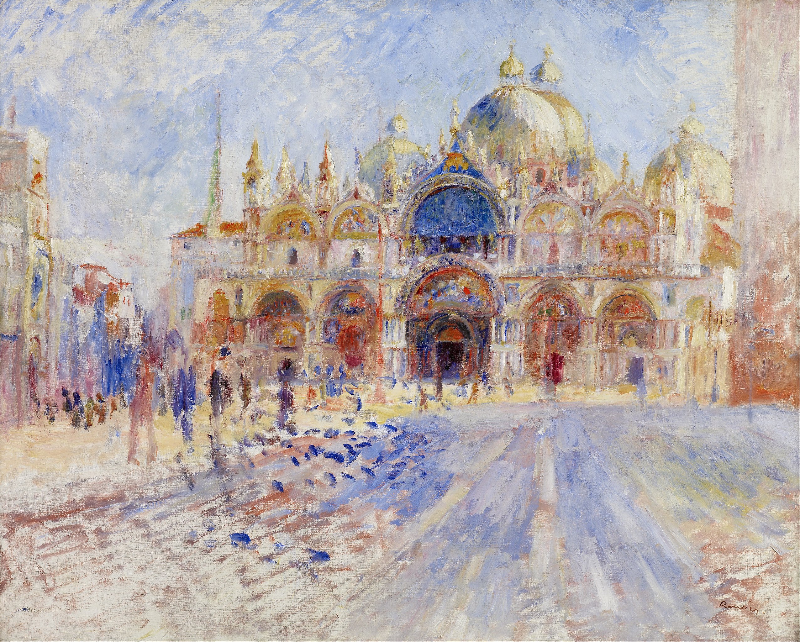 Szent Márk tér, Velence by Pierre-Auguste Renoir - 1881 - 89,54 × 104,46 cm 
