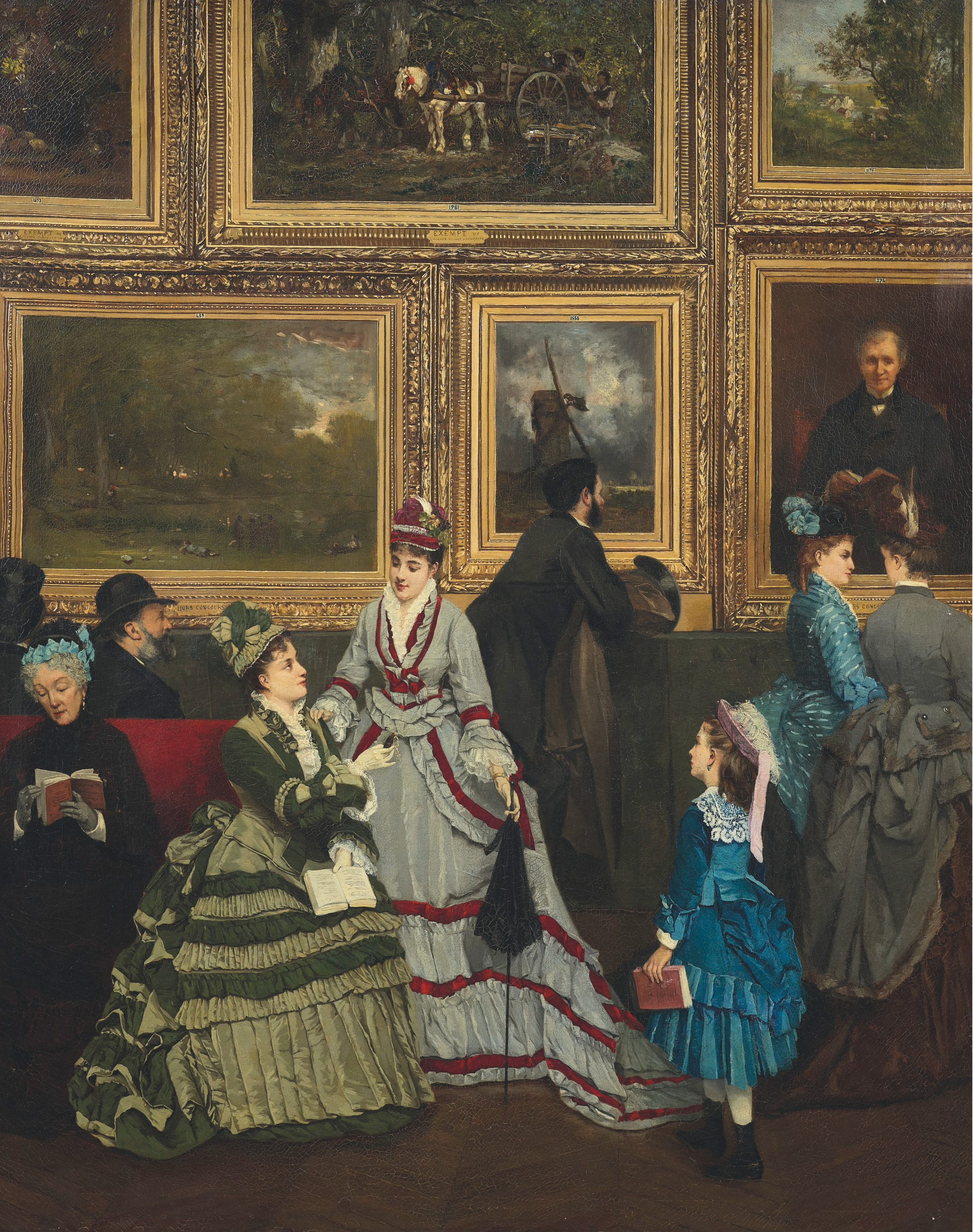 1874年的沙龙 by 卡米耶-莱奥波德 卡巴约-拉萨尔 - 1874 - 100 x 81,5 cm 奥赛博物馆