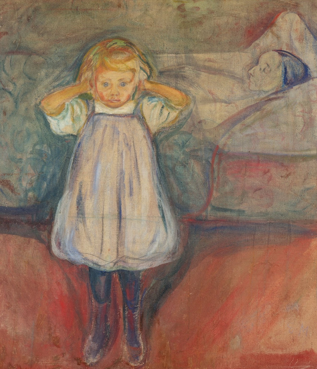 Çocuk ve Ölüm by Edvard Munch - 1899 - 100 x 90 cm Kunsthalle Bremen