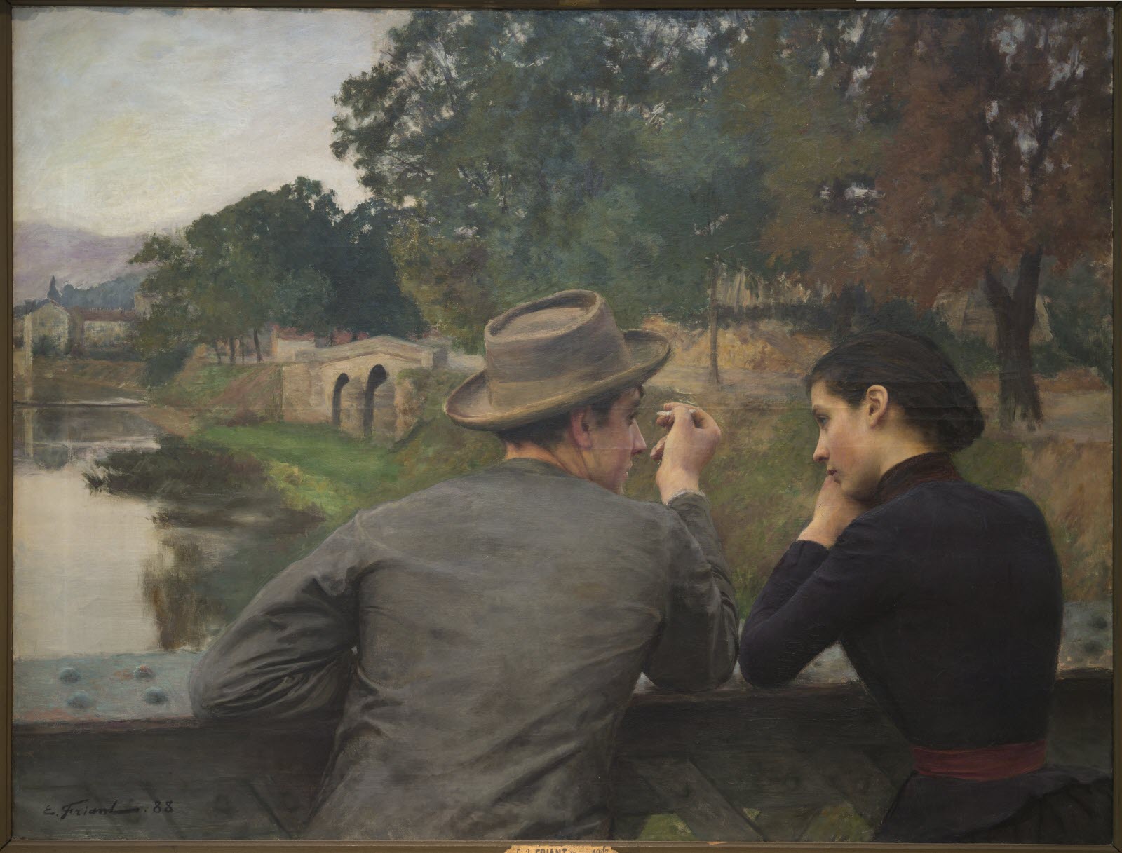 الأحبة by Émile Friant - 1888 - 114 × 145 سم 