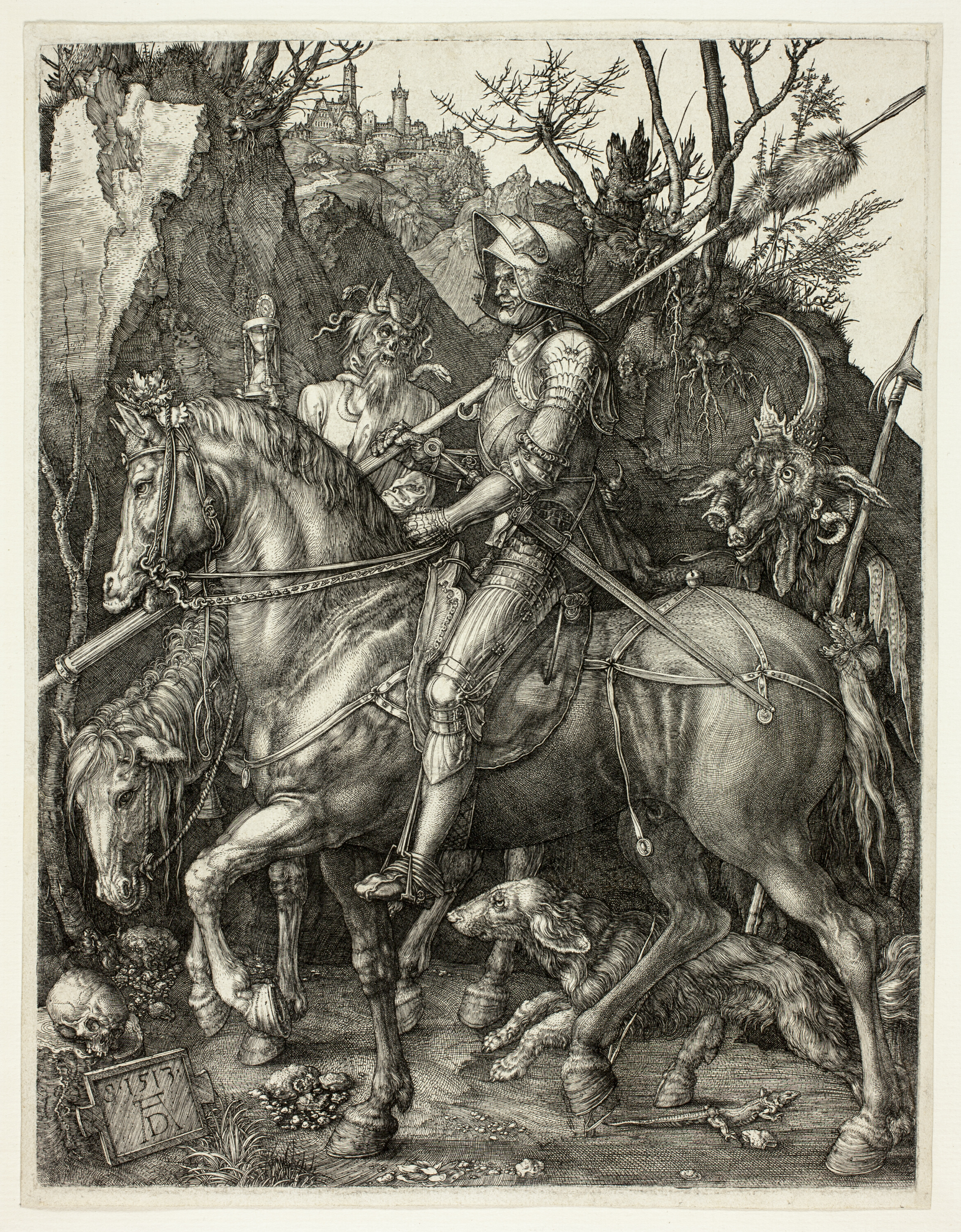 O Cavaleiro, a Morte e o Diabo by Albrecht Dürer - 1513 - 24,3 x 18,6 cm Art Institute of Chicago