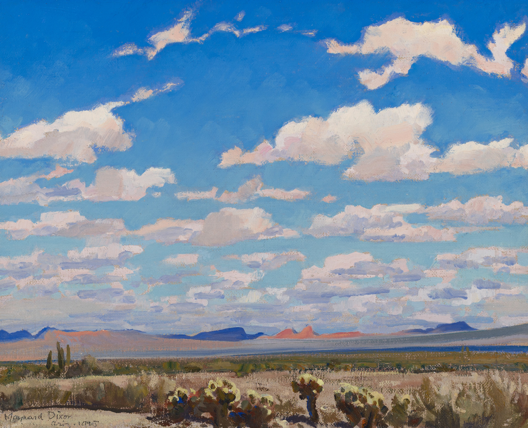 夏日午后的云 by 梅纳德 · 迪克森 - 1945 - 40.64 × 50.8 cm 私人收藏