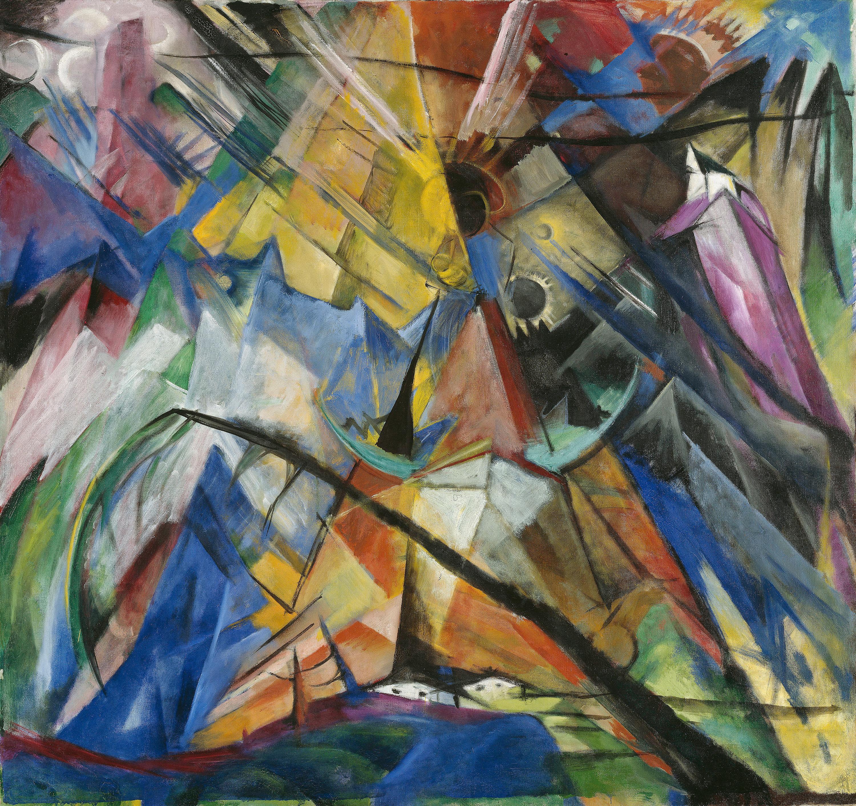 Tyrolsko by Franz Marc - 1914 - 135,7 x 144,5 cm 