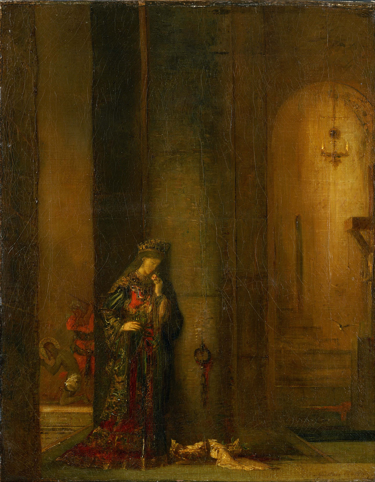 Salomé à la prison by Gustave Moreau - Vers 1873-1876 - 40 x 32 cm 
