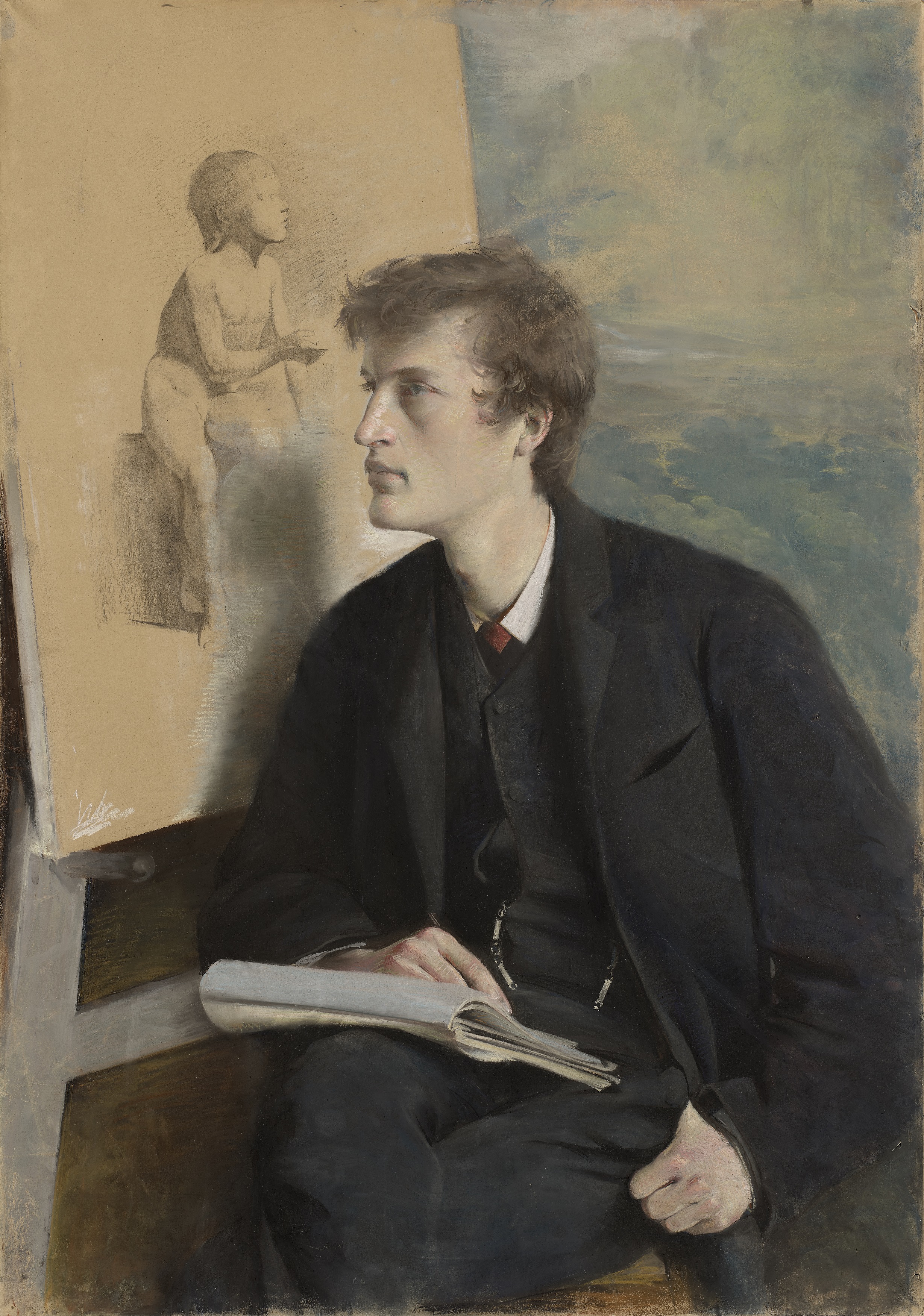 Edvard Munch by Asta Nørregaard - 1885 - 75 cm x 37,5 cm Statens Museum for Kunst (SMK)nameMunch Museum