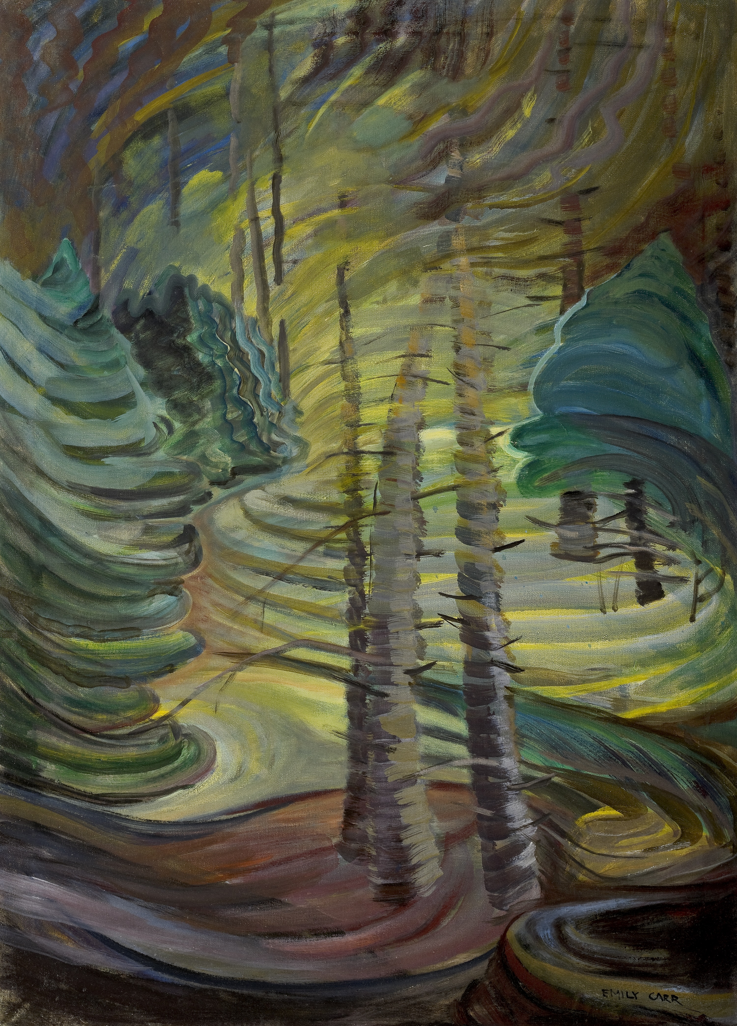 آفتاب رقصان by Emily Carr - حدود سال ۱۹۳۷ - ۸۳.۵ × ۶۰ سانتی‌متر 