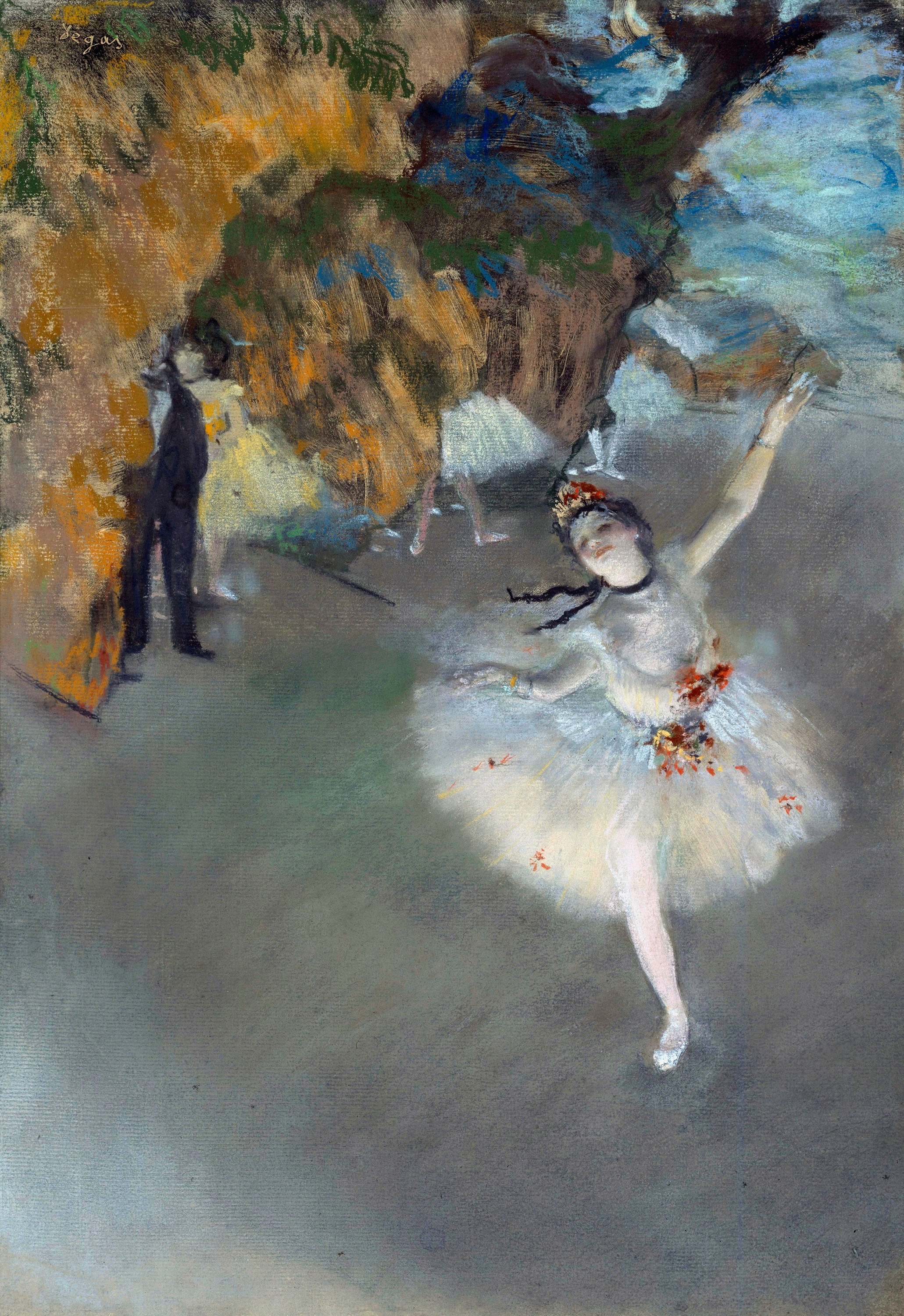 芭蕾舞 by Edgar Degas - 1876 年至 1877 年間 - 58.4 x 42 釐米 