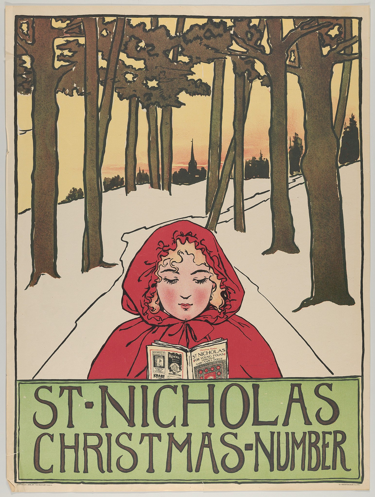Sv. Mikuláš: Vánoční číslo by Neznámý Umělec - 1896 - 54,5 × 41,3 cm 