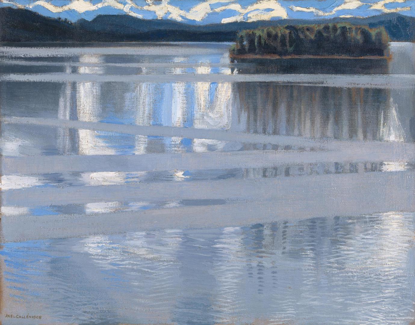 케이텔레 호수(Lake Keitele) by Akseli Gallen-Kallela - 1905 - 53 × 66 cm 
