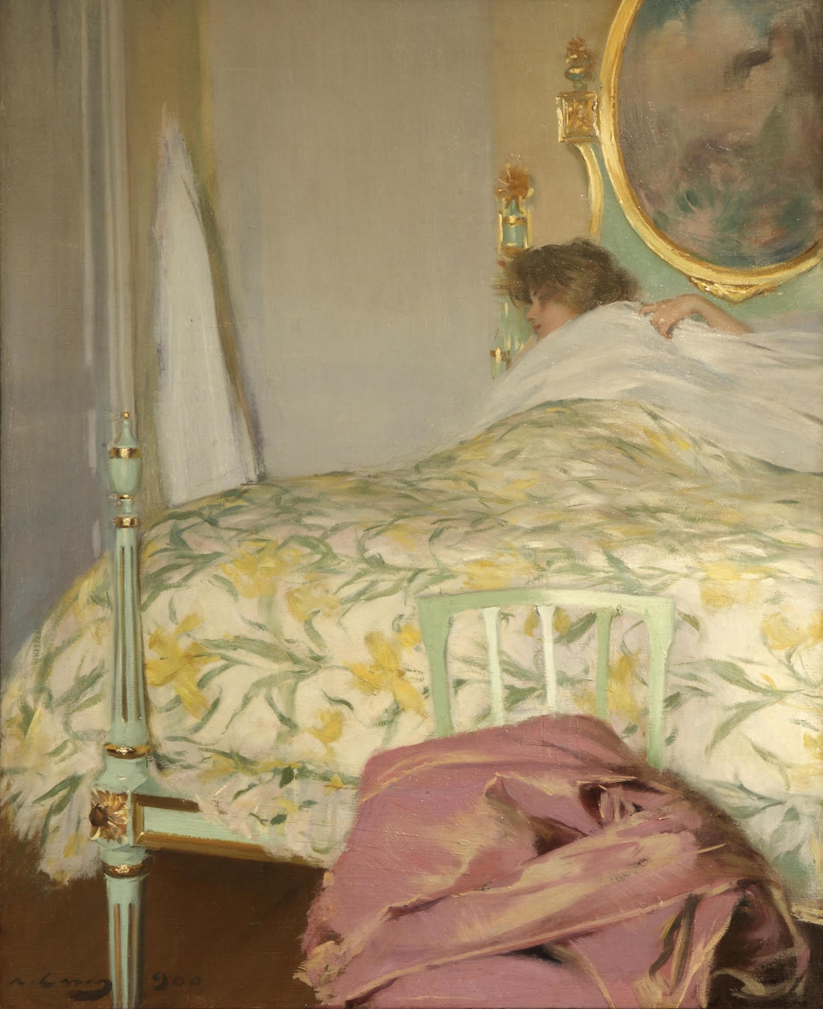 慵懶的早晨 by Ramon Casas - 1900 - 65 x 54 cm 
