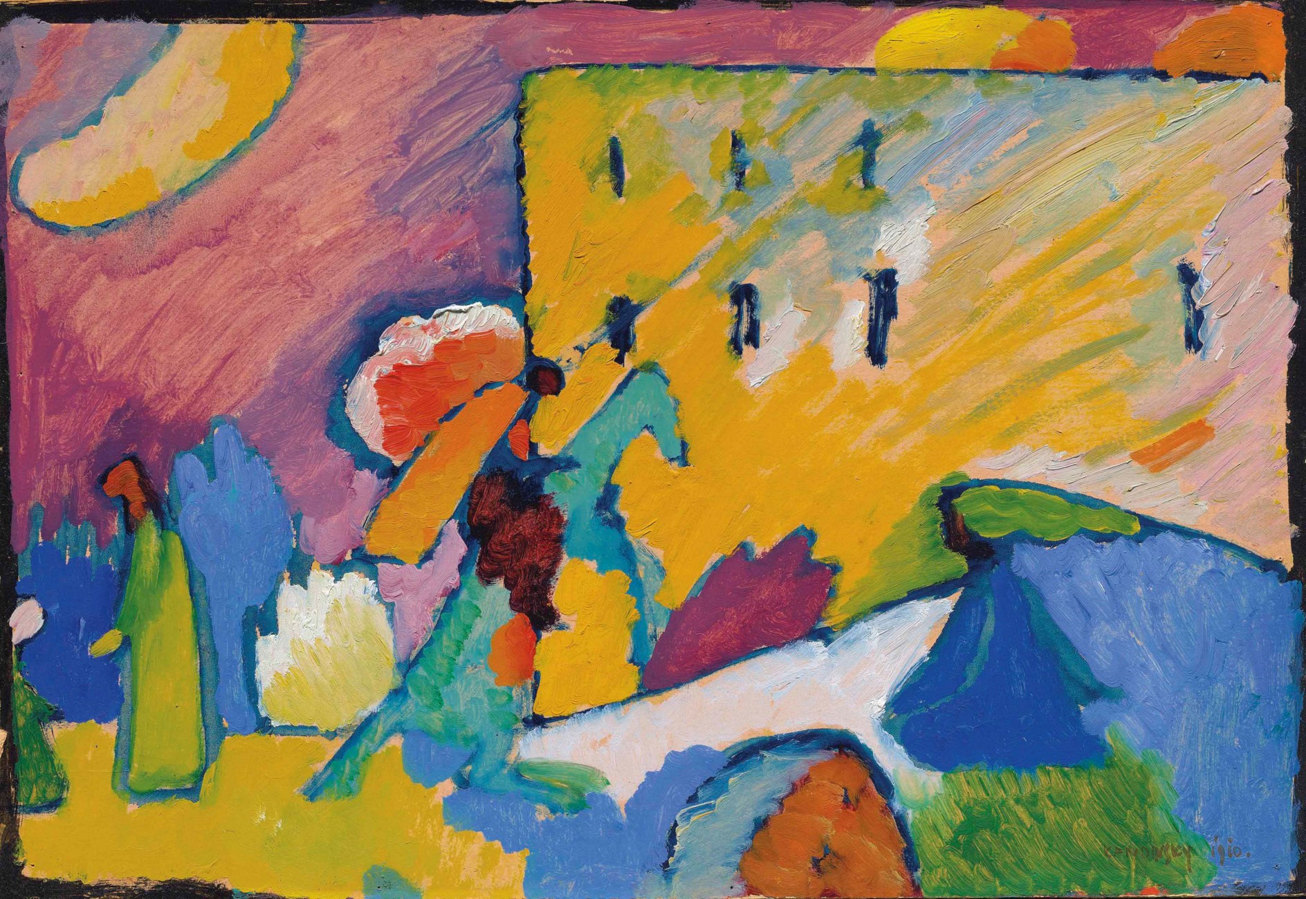 Studiu pentru improvizație 3 by Wassily Kandinsky - 1909 - 44.5 x 64.7 cm 
