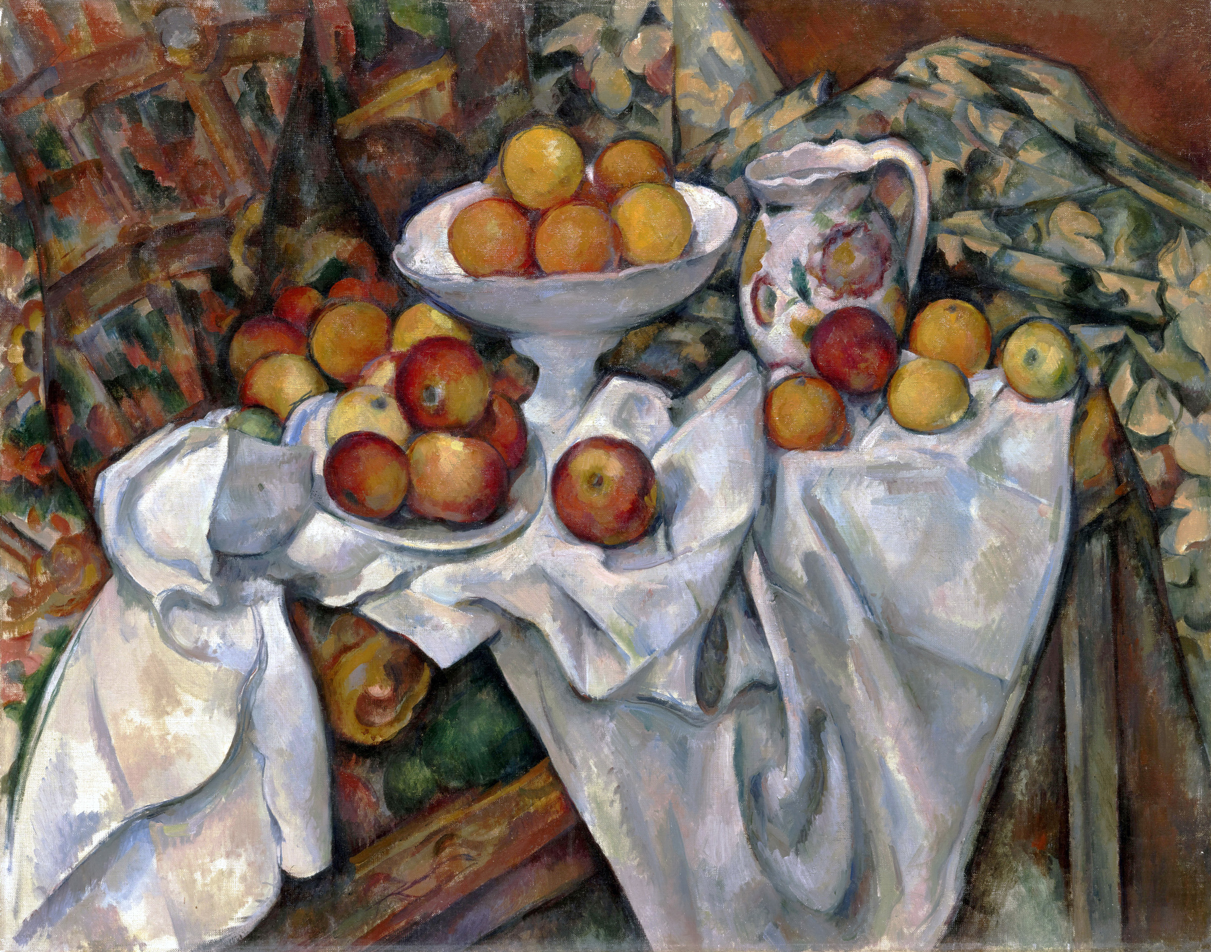 Mere și portocale by Paul Cézanne - c. 1899 - 74 x 93 cm 
