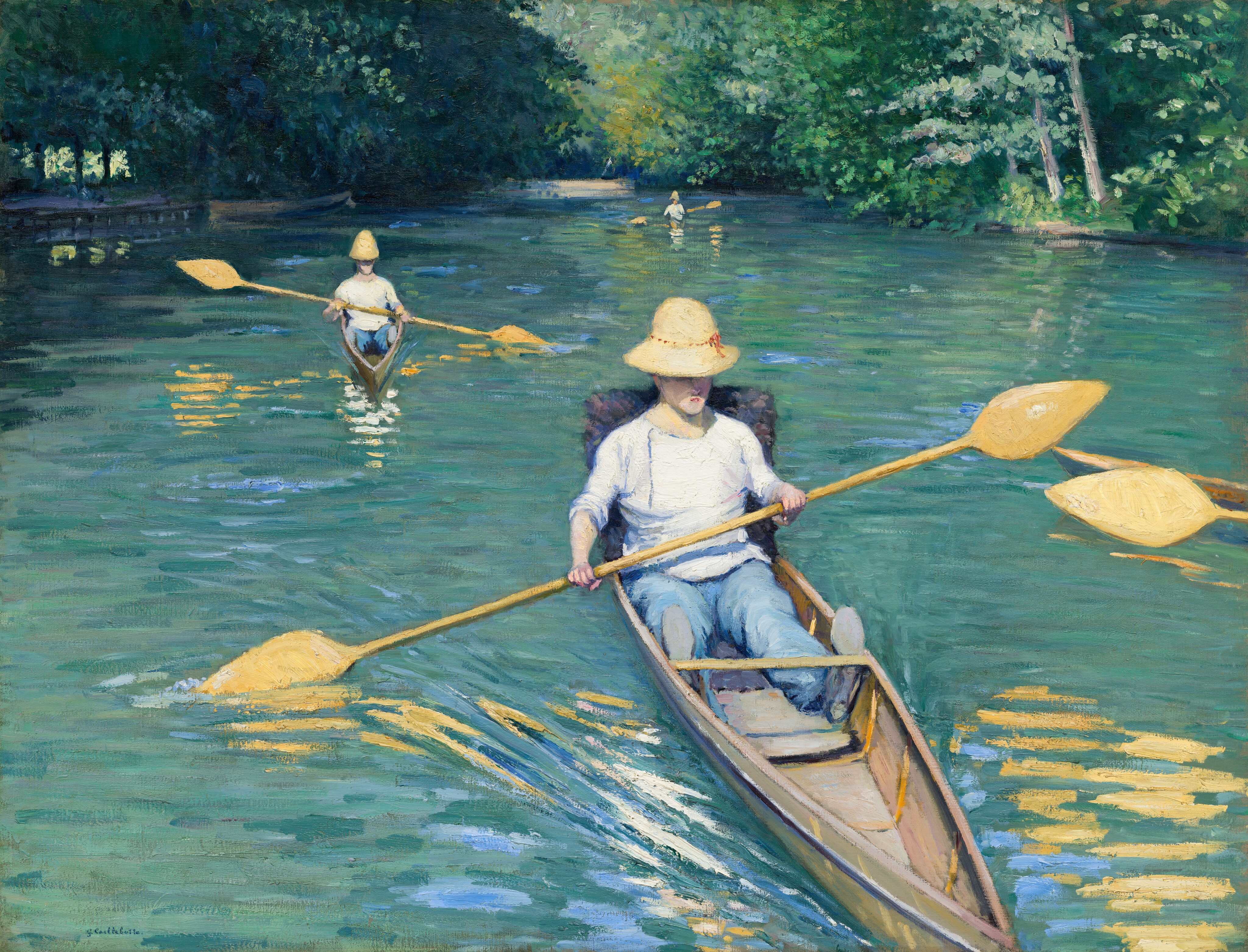 小船 by 古斯塔夫 卡勒波特 - 1877 - 88.9 x 116.2 cm 国家美术馆