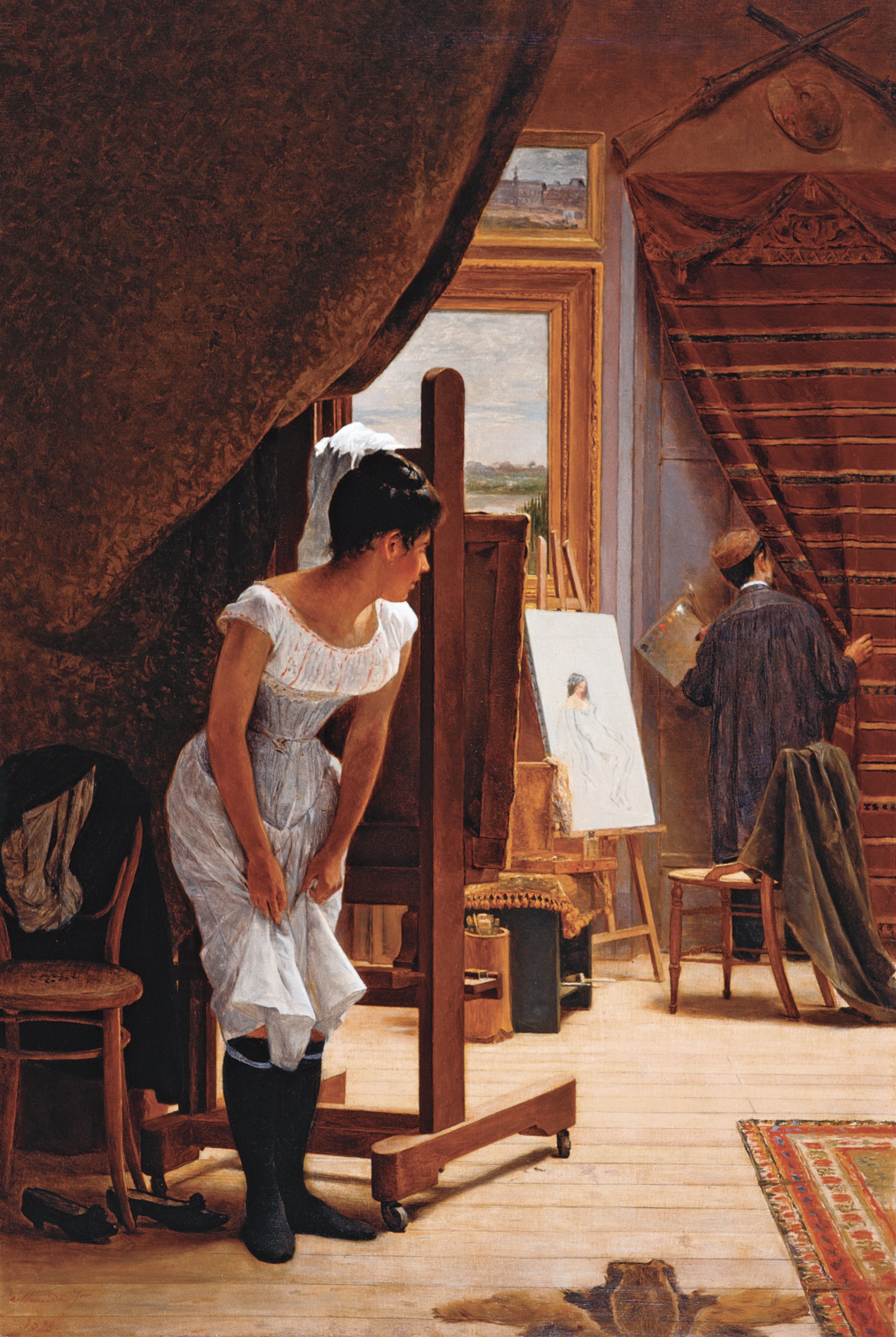 Неприкладност by Jose Ferraz Almeida Júnior - 1898. - 145 x 97 cm 