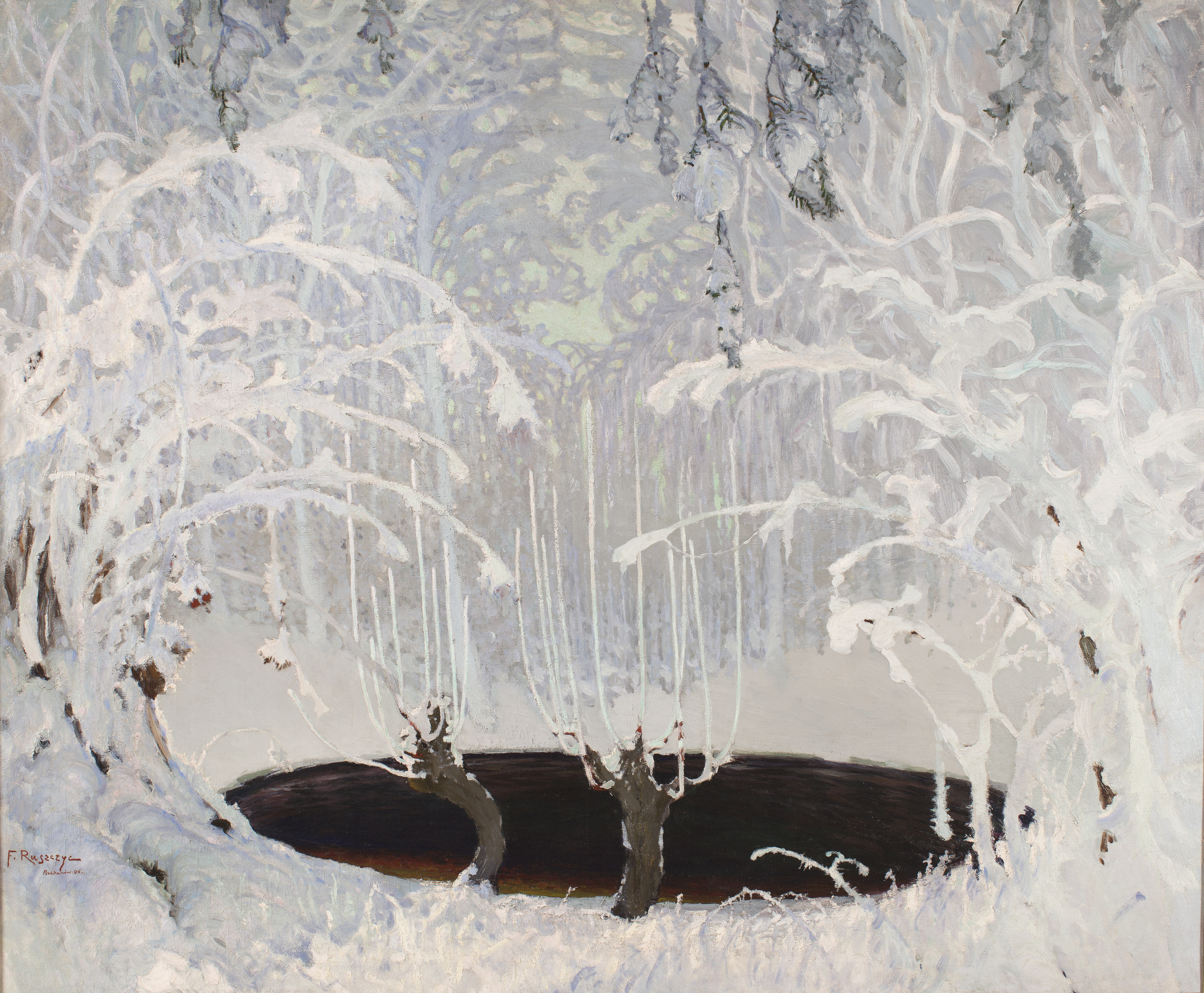 Kış Masalı (orig. "Winter Tale") by Ferdynand Ruszczyc - 1904 - 132 x 159 cm Krakow Ulusal Müzesi