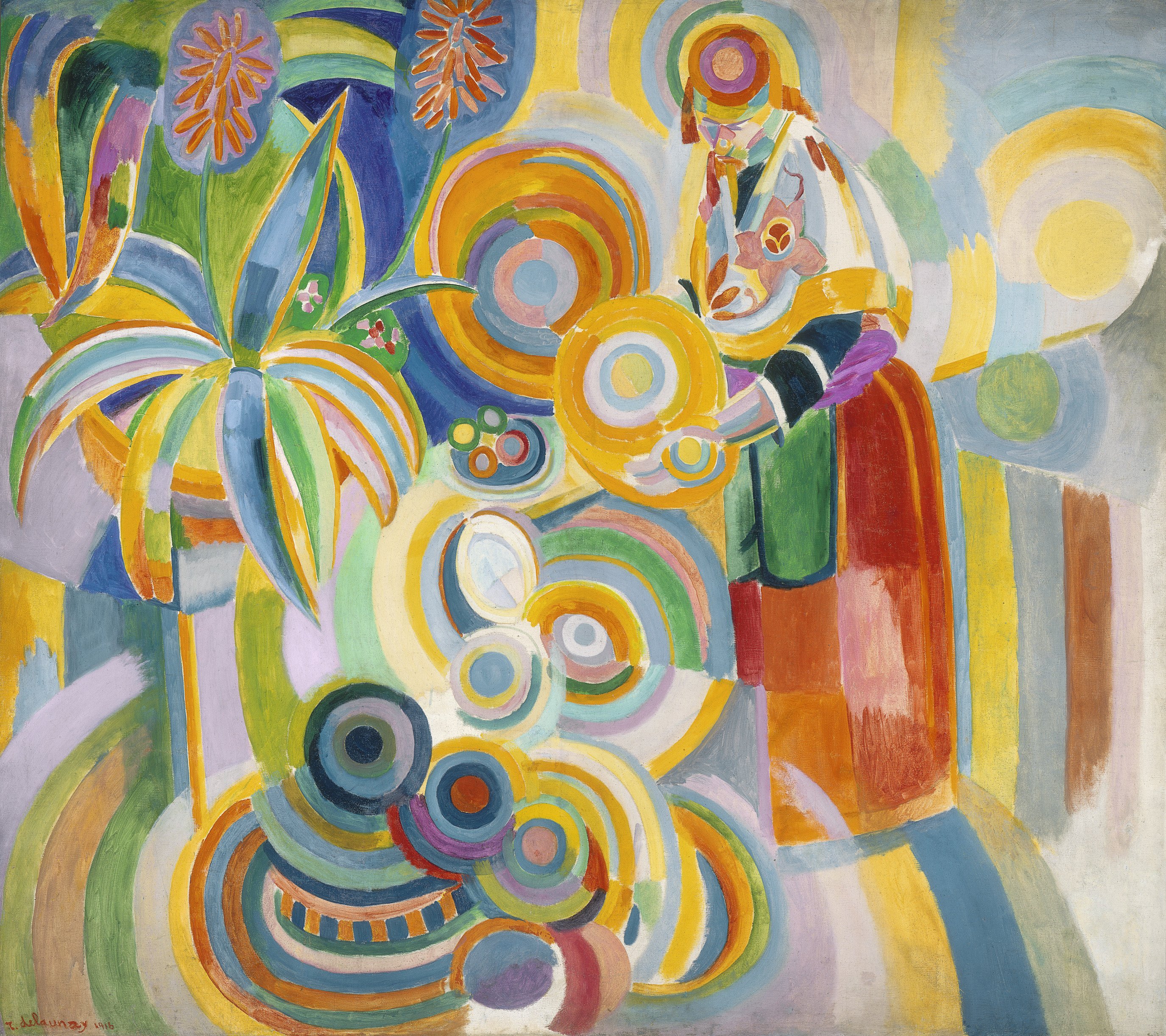 Portugese vrouw (De grote Portugese) by Robert Delaunay - 1916 - 180 x 205 cm 