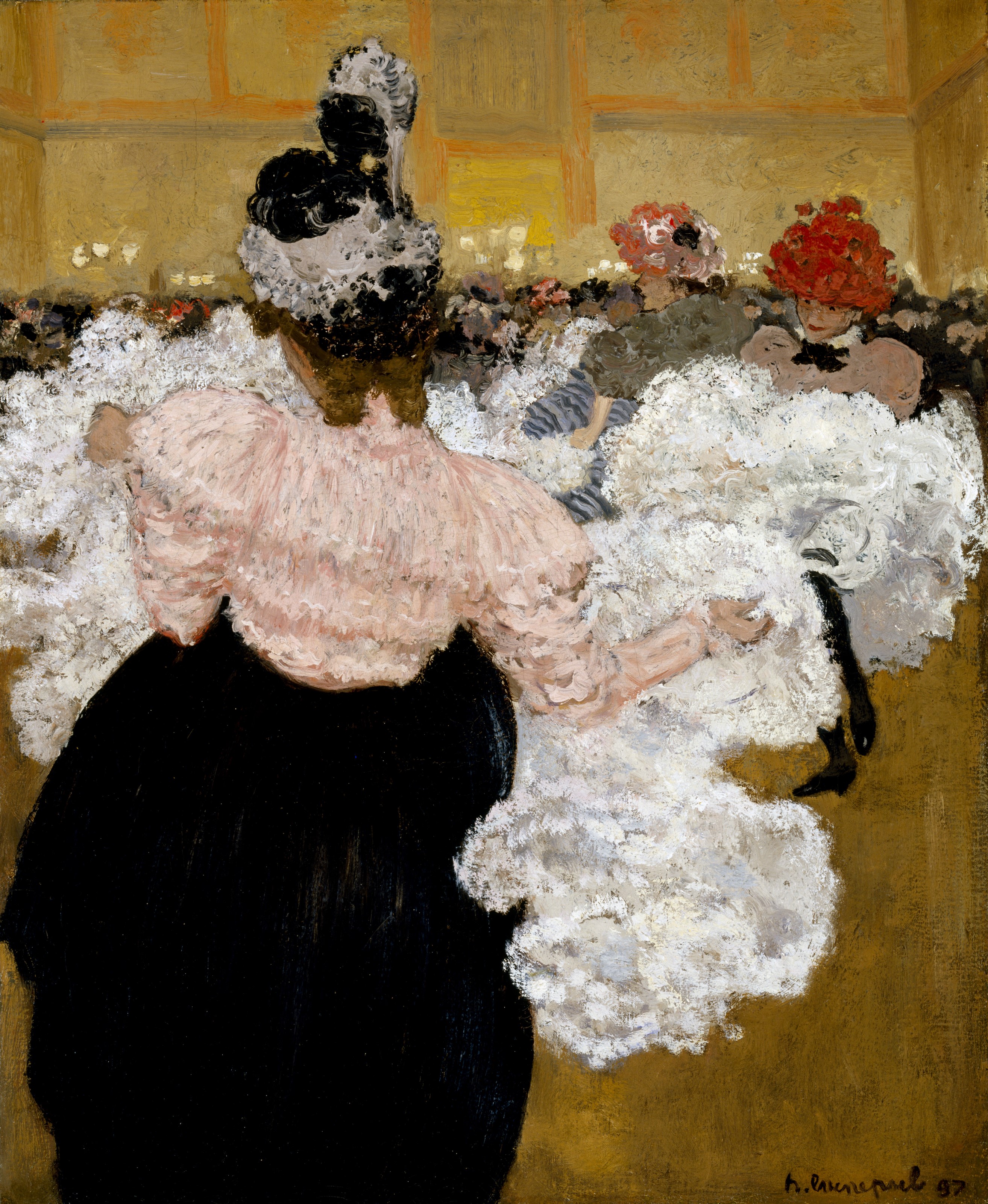 Im Moulin Rouge by Henri Evenepoel - 1897 - 73 x 59,7 cm Museum of Fine Arts
