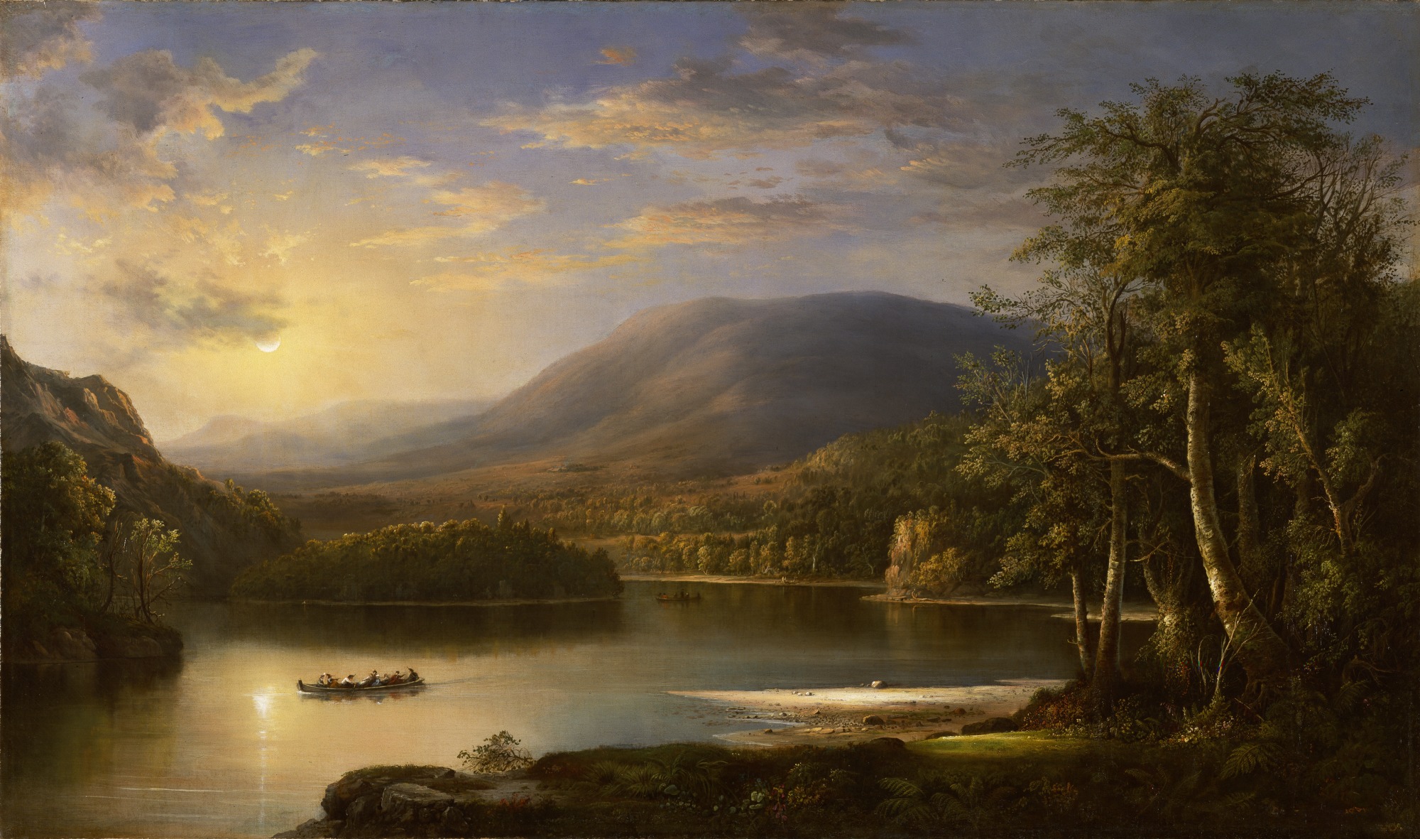 Ellen's Isle, Loch Katrine by Robert Duncanson - 1870 - 72.4 x 124.5 cm Detroit Institute of Arts