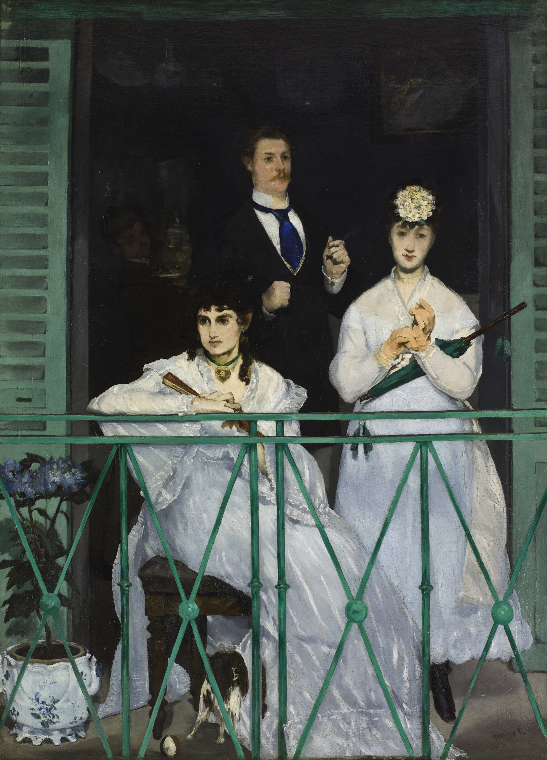 الشُرفة by Édouard Manet - 1868- 1869 - 124.5 × 170 سم 