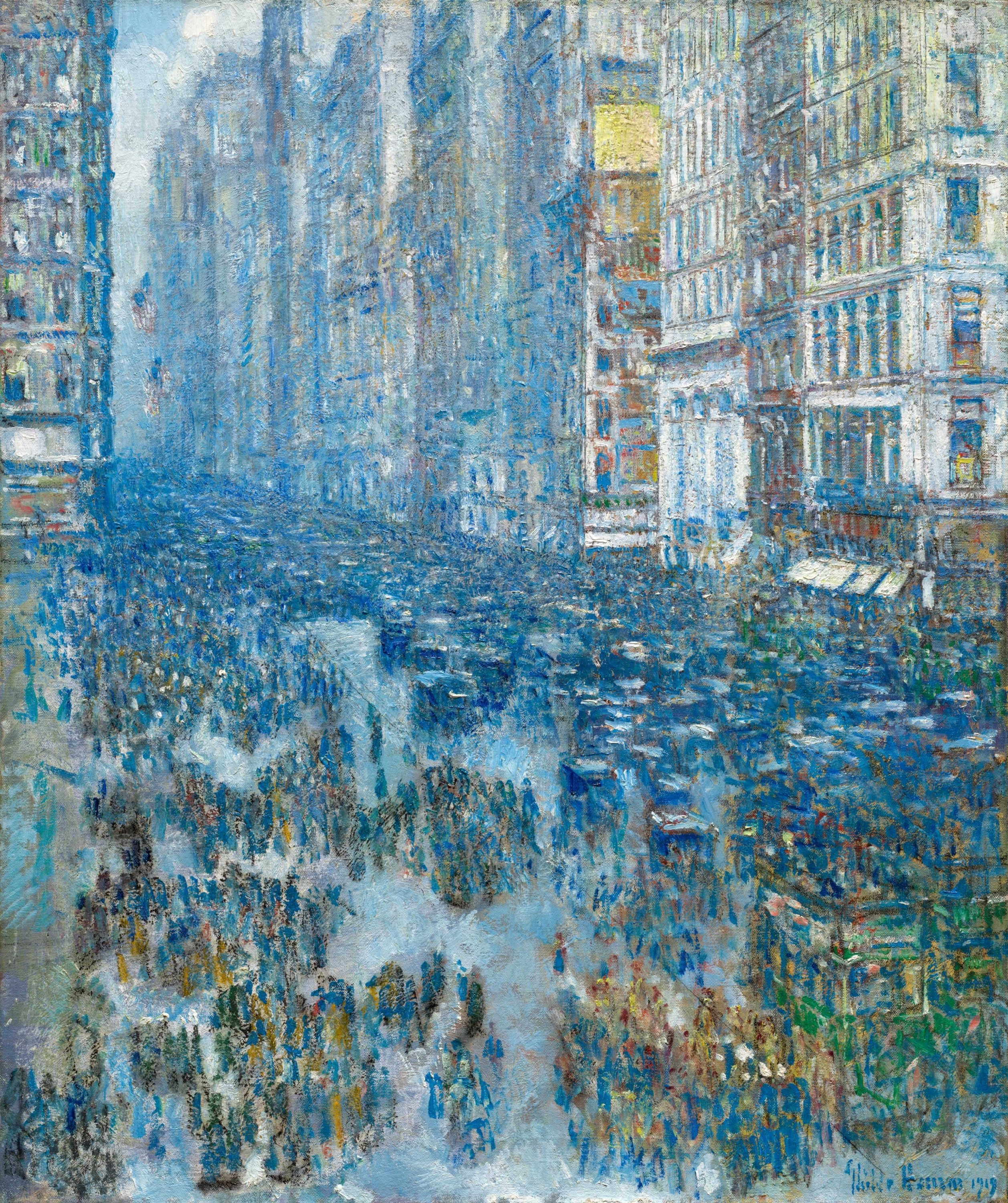 Ötödik sugárút by Frederick Childe Hassam - 1919 - 61,3 × 51,5 cm 