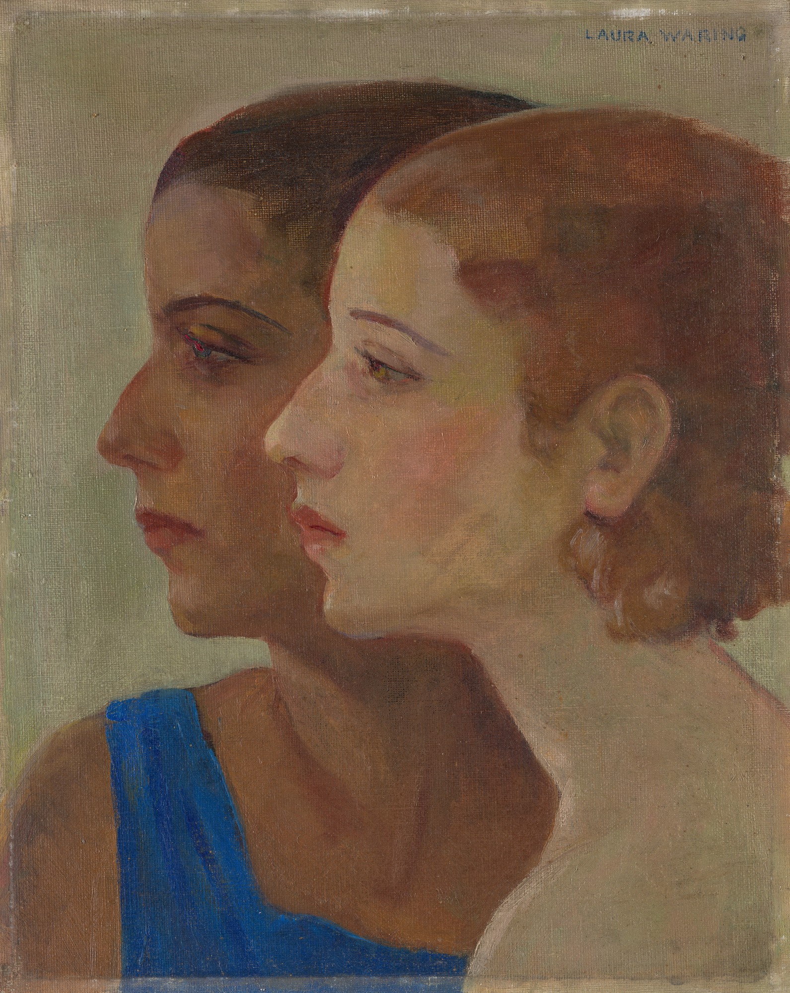 مادر و دختر by Laura Wheeler Waring - ۱۹۲۷ - ۶۱ × ۵۱ سانتی‌متر 