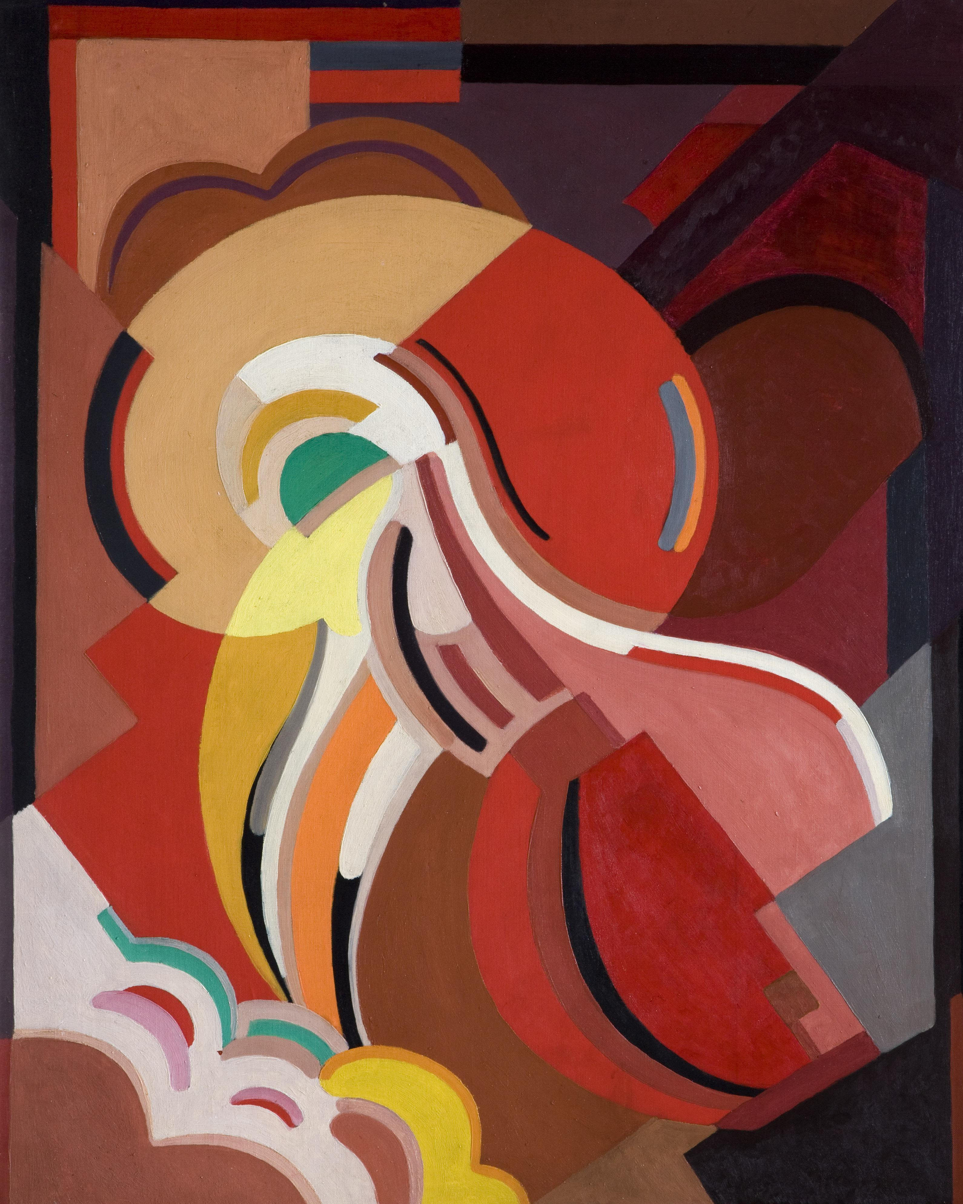 Abstrakte Komposition by Mainie Jellett - 1929 - 91,5 x 71 cm Private Sammlung