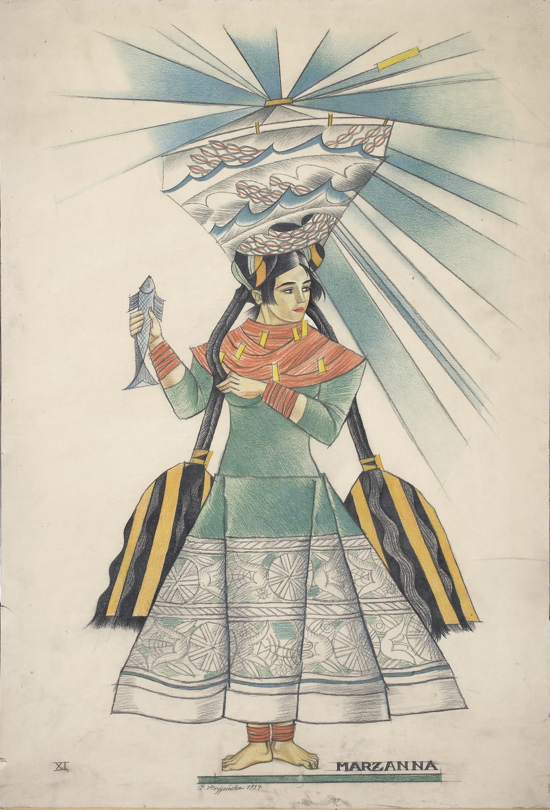 マジャンナ by Zofia Stryjeńska - 1934年 