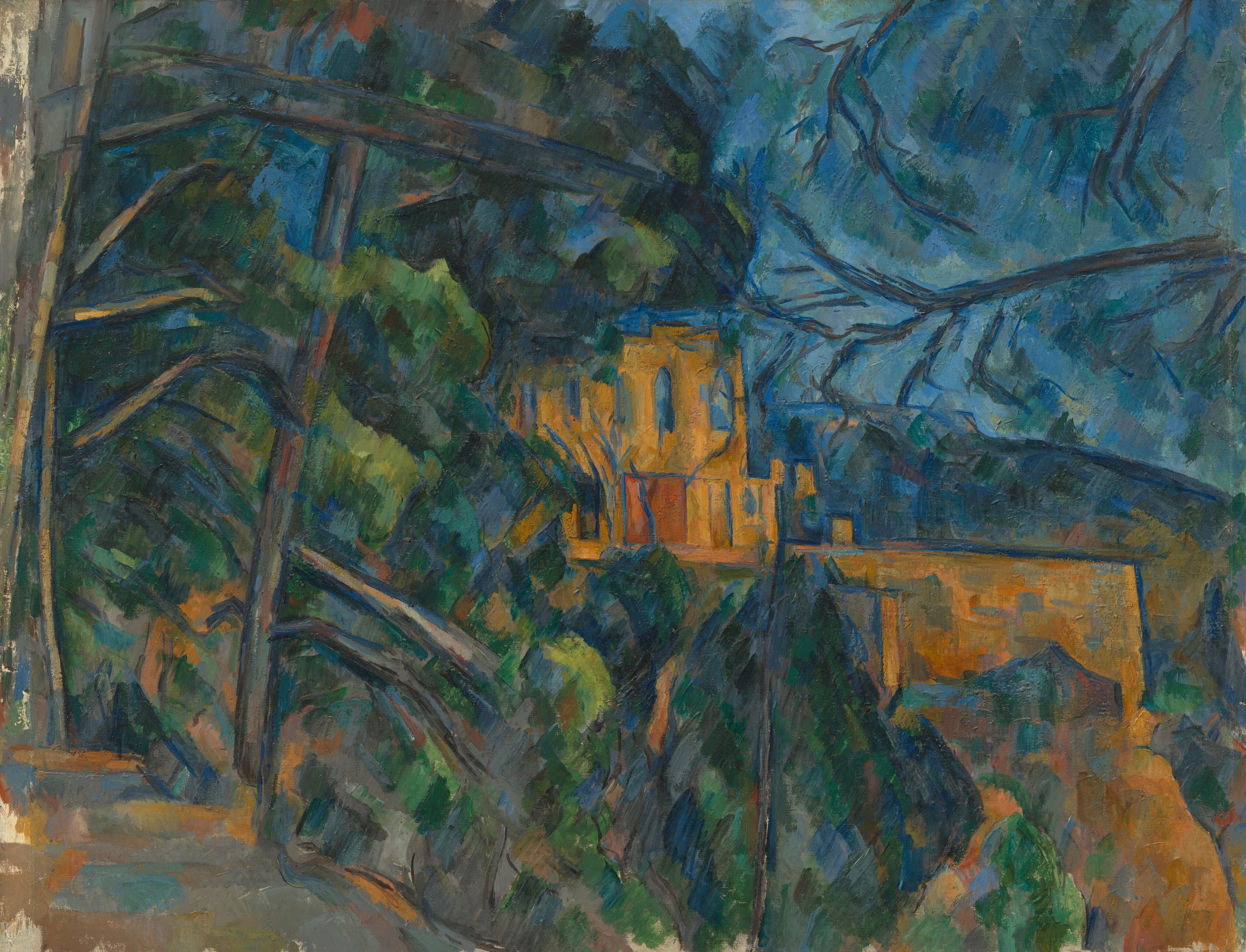 القلعة السوداء by Paul Cézanne - 1900-04 - 73.7 × 96.6 سم 