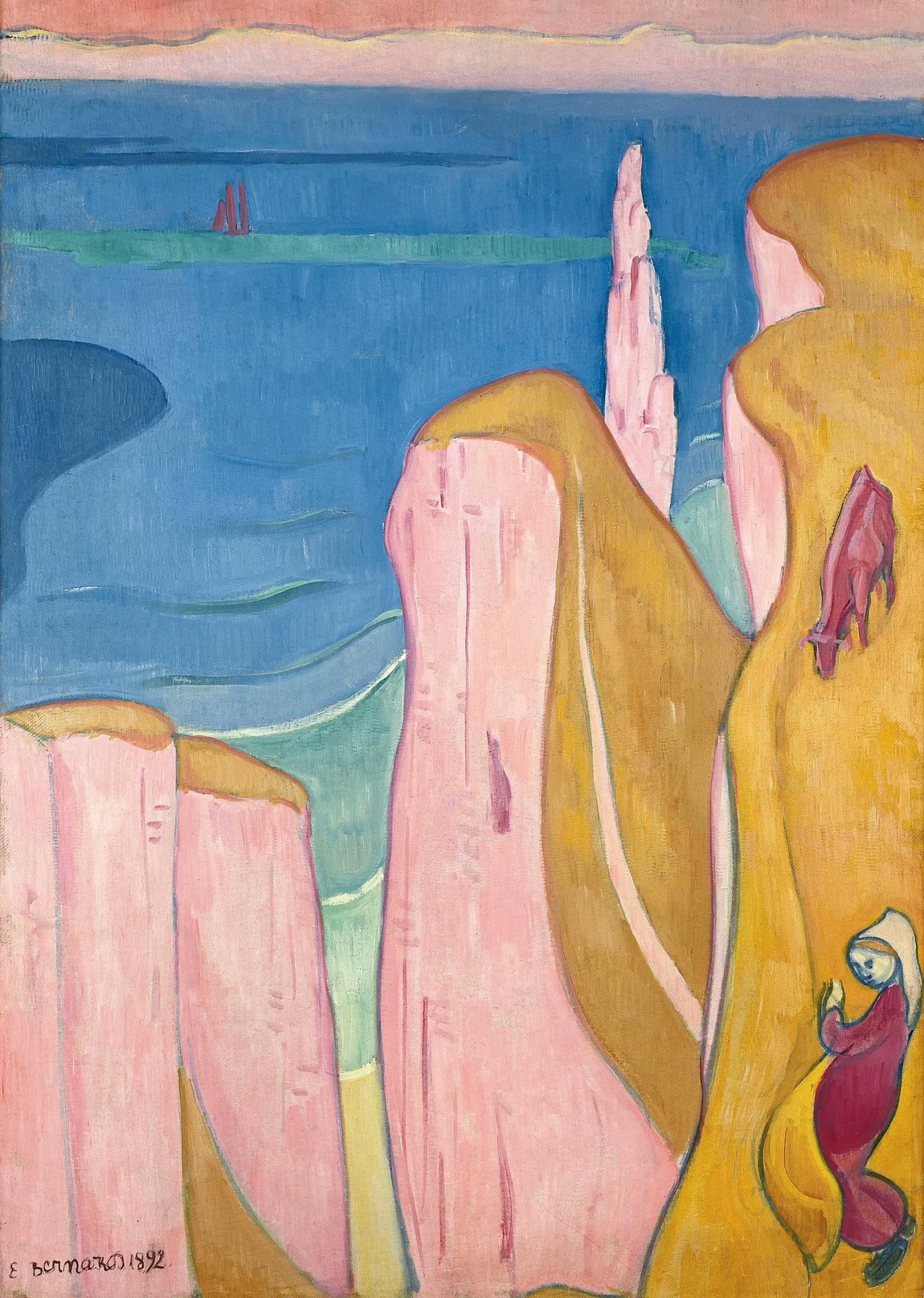 Οι Γκρεμοί του Υπόρτ by Émile Bernard - 1892 - 92 x 66 εκ. 