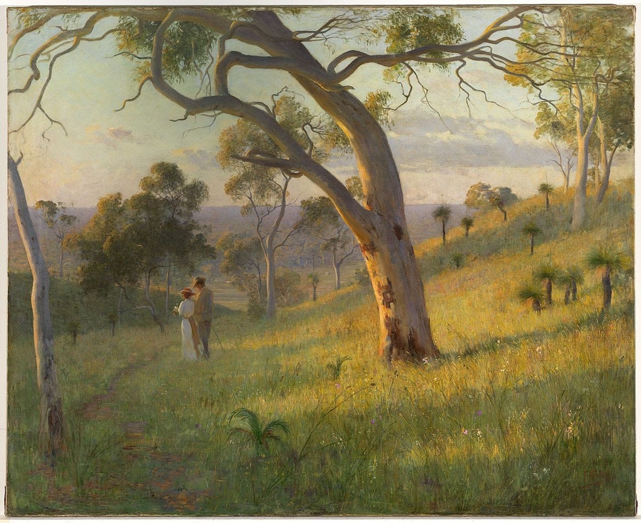 الساعة الذهبية by Florence Fuller - 1905 - 109.2 × 135 سم 