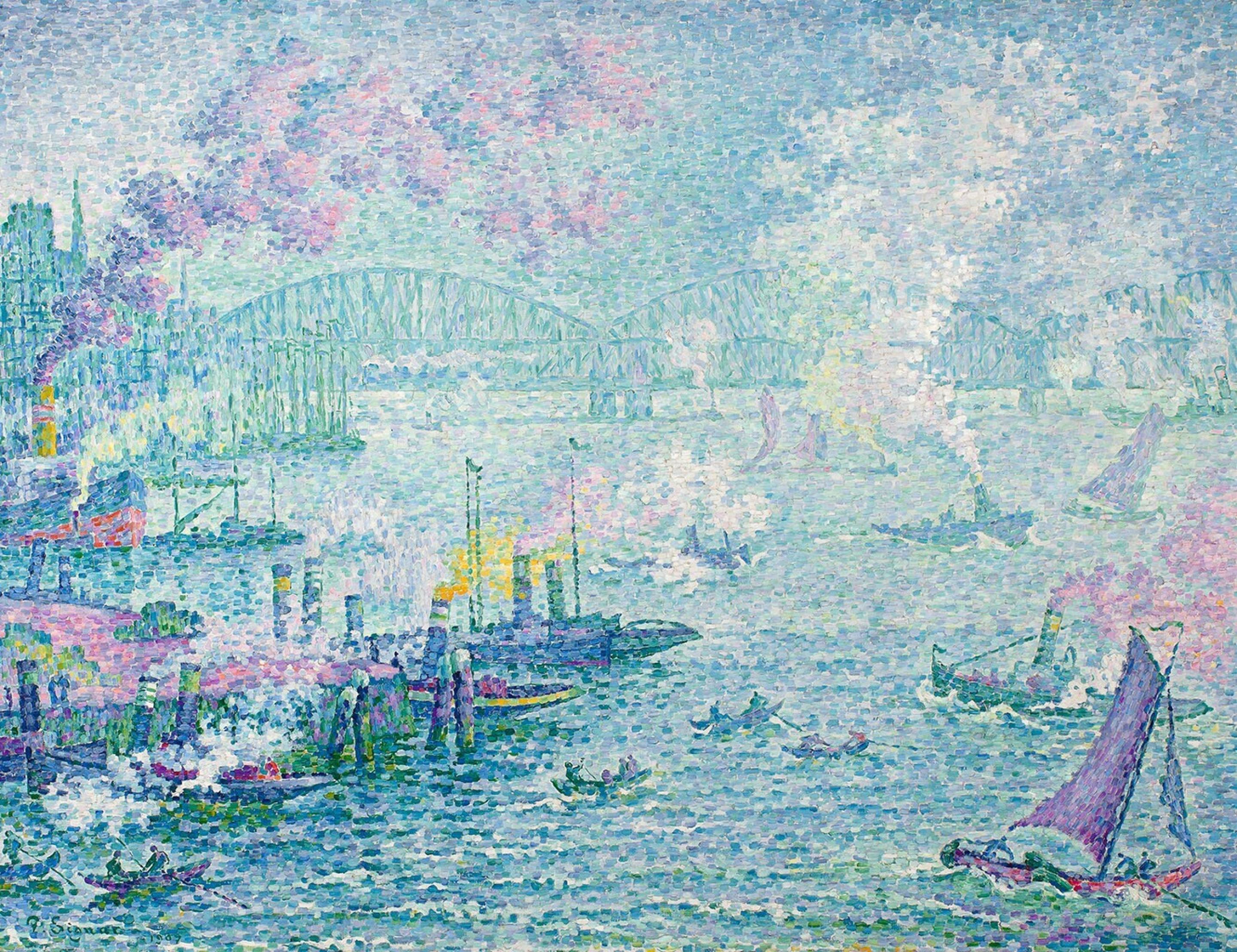 Port w Rotterdamie by Paul Signac - 1907 - 114 x 87 cm 