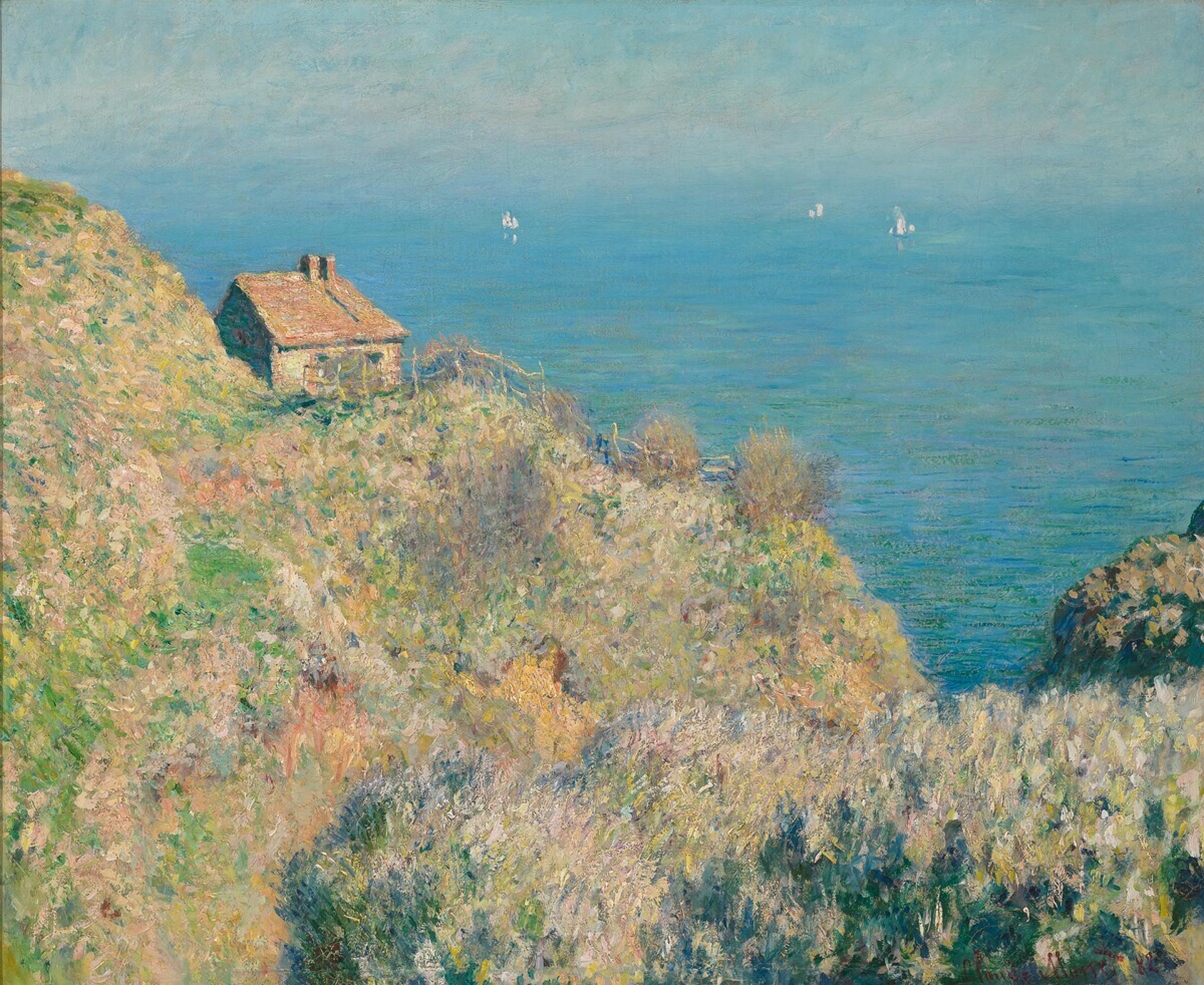 Das Haus des Fischers in Varengeville by Claude Monet - 1882 - 58 x 71.5 cm Museum Boijmans Van Beuningen