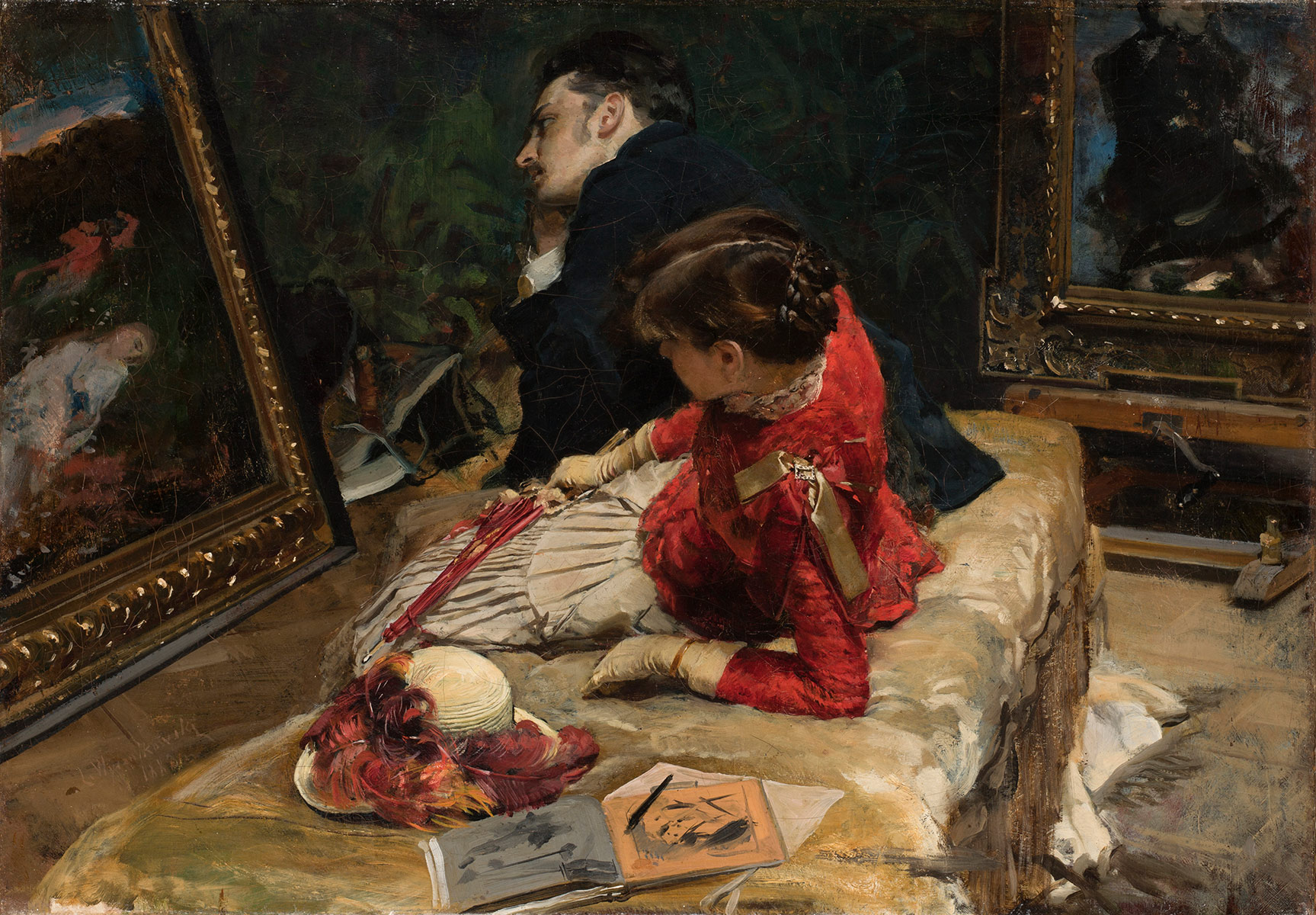 Een schilderij als vele andere by Leon Wyczółkowski - 1883 - 53 x 76 cm 