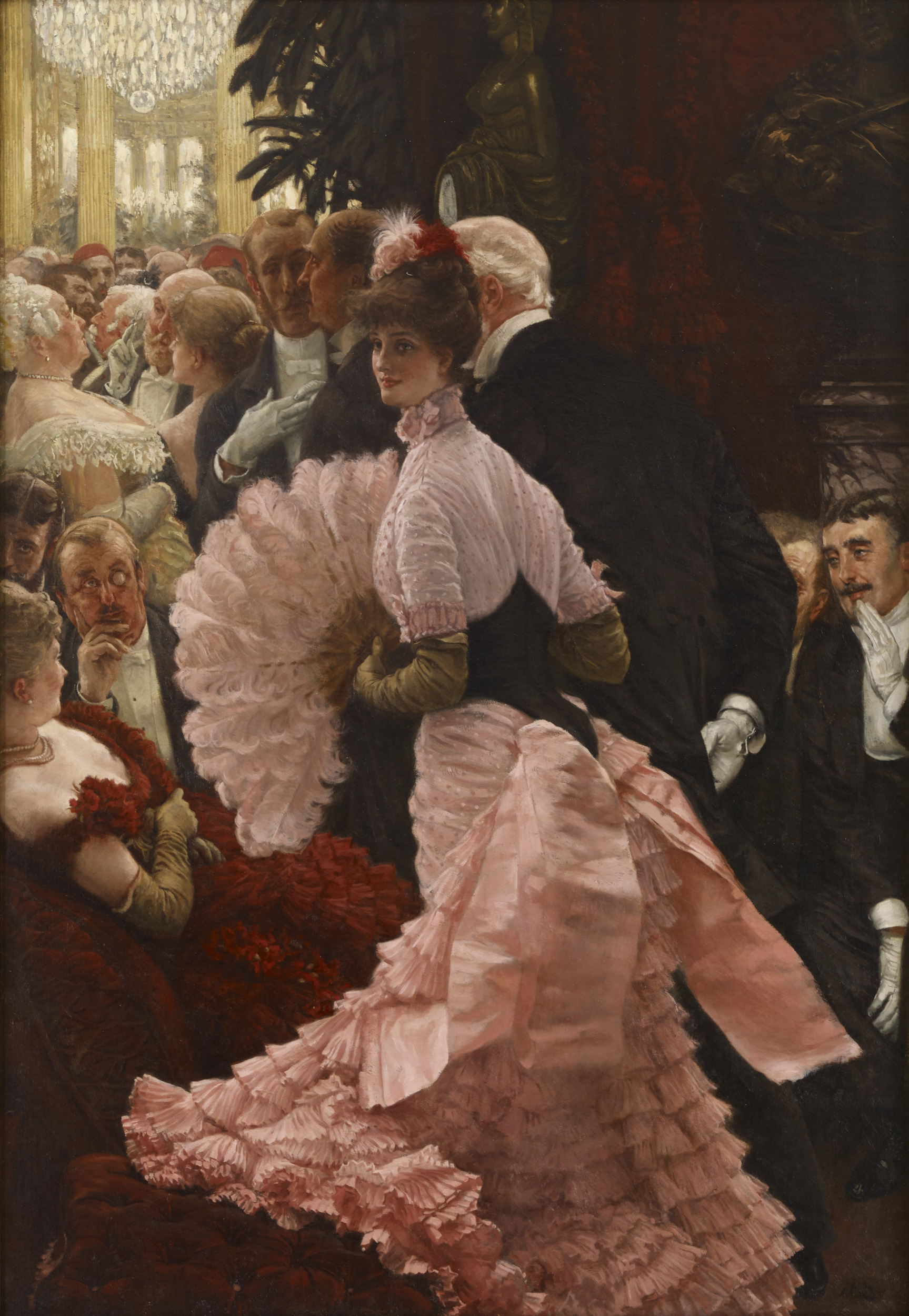 Politik Kadın (orig. "Political Woman") by James Tissot - 1883-1885 - 142.24 x 101.6 cm Buffalo AKG Art Museum