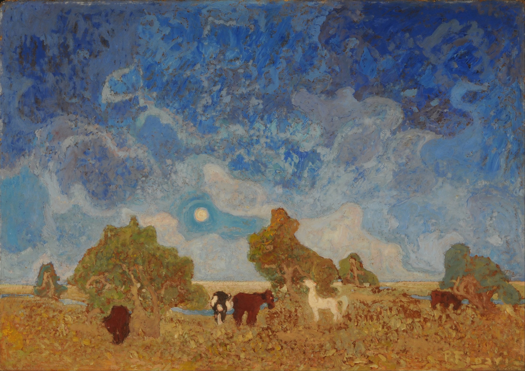 Жеребята на пампе by Педро Фигари - 1930 - 61.8 x 81.1 см 
