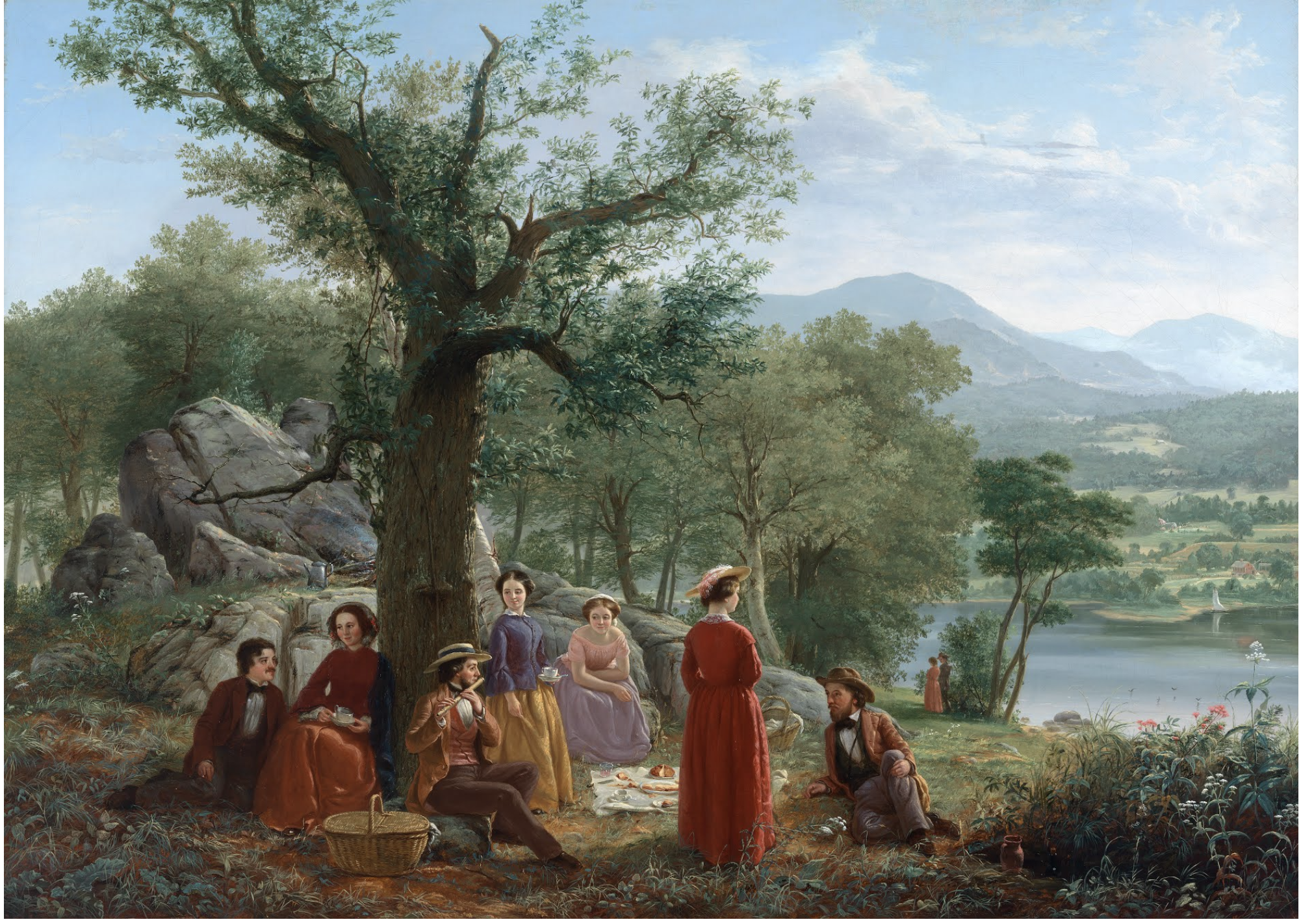 Αναψυχή by Jerome Thompson - 1857 - 102.9 × 142.2 εκ. 
