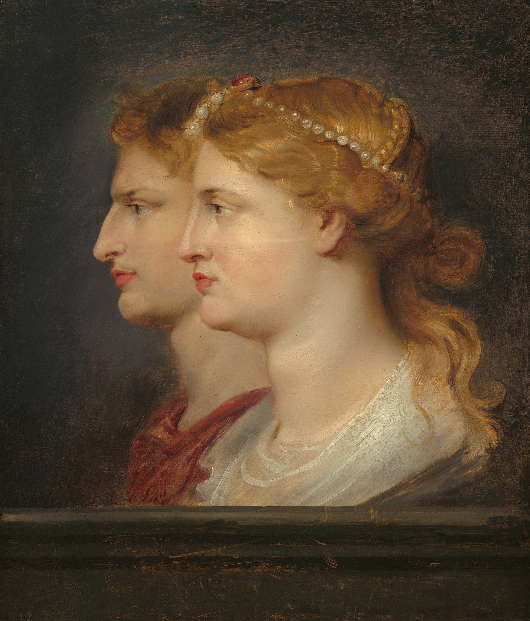 Agrippina and Germanicus by Peter Paul Rubens - c. 1614 - 66.4 x 57 cm National Gallery of Art