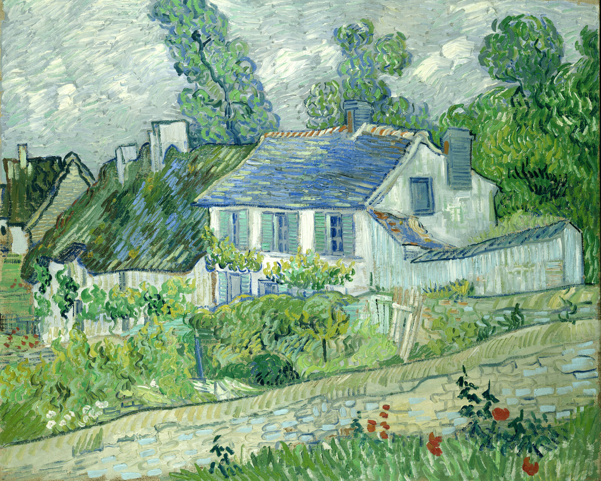 Auvers'daki Evler (orig. "Houses at Auvers") by Vincent van Gogh - 1890 - 60 x 73 cm 
