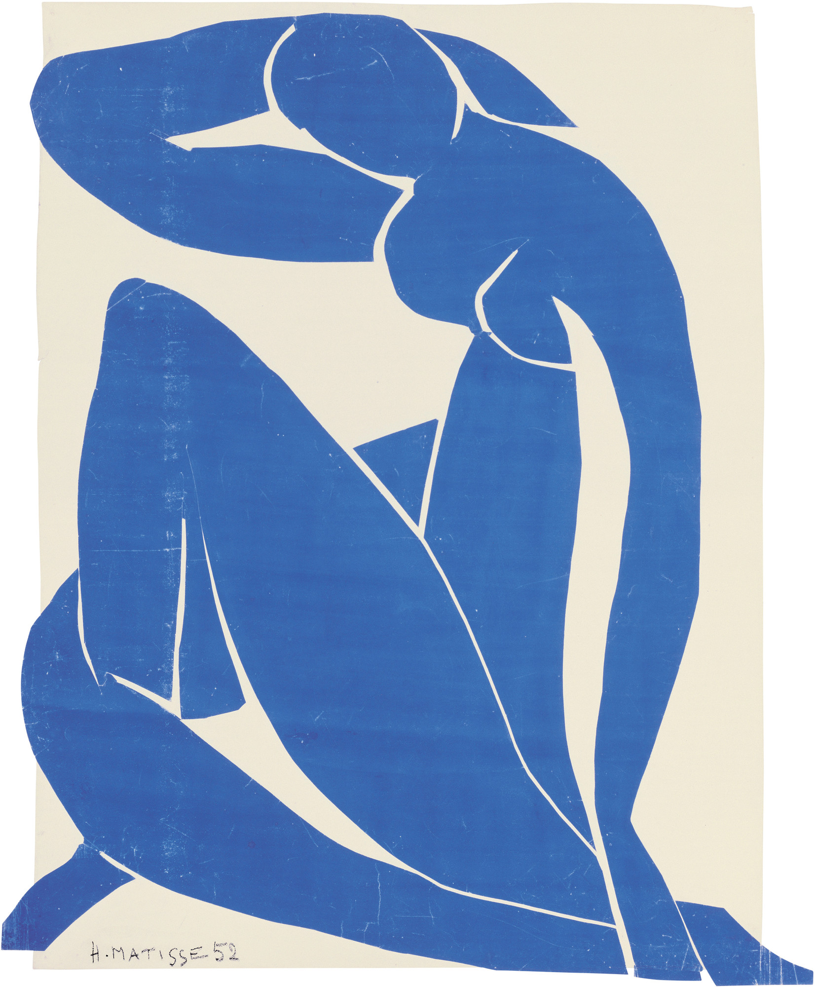 蓝色裸体 II by 亨利 马蒂斯 - 1952 - 103.8 x 86厘米 蓬皮杜中心