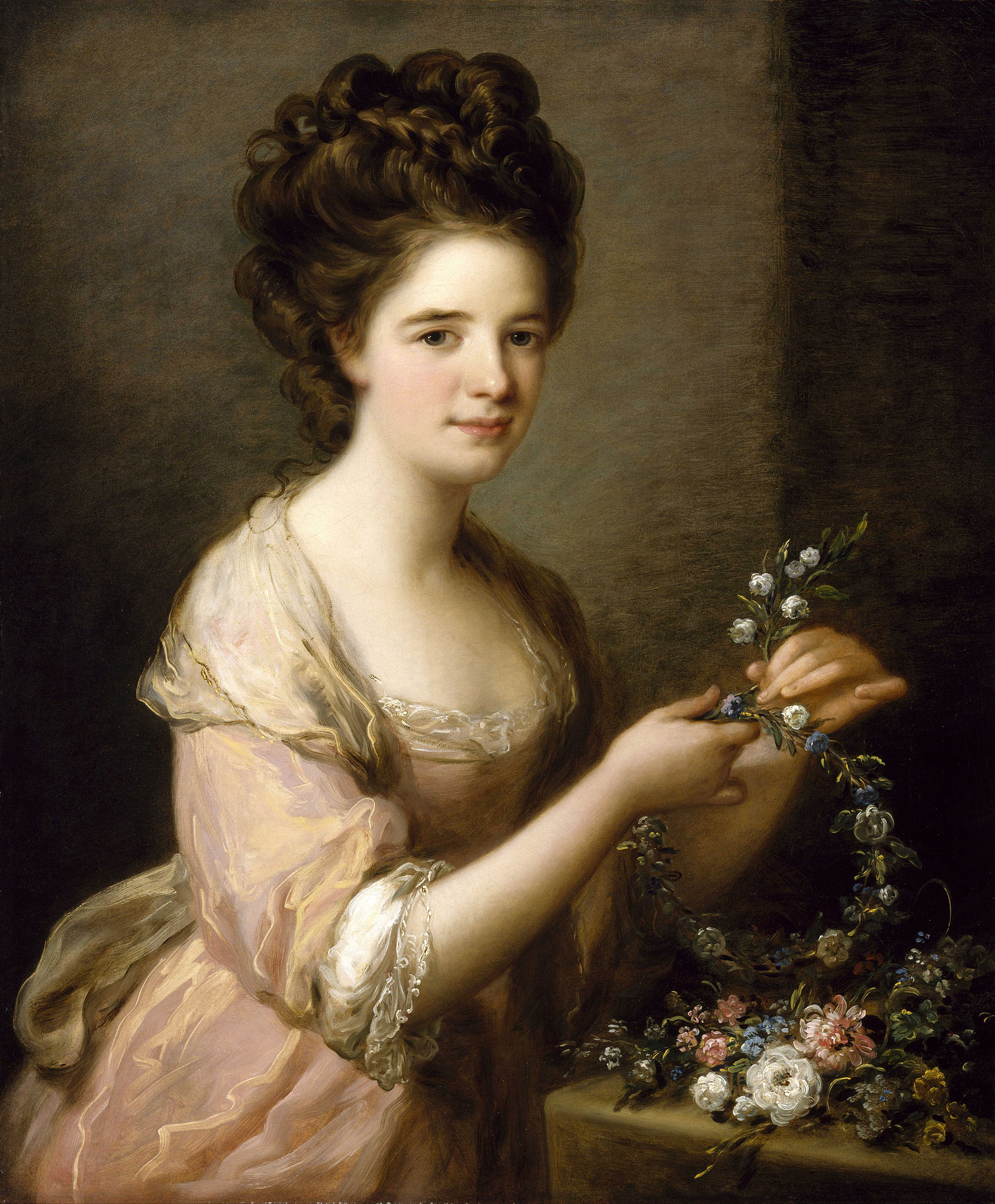 Porträtt av Eleanor, grevinnan av Lauderdale by Angelica Kauffmann - ca 1780 - 1781 - 76.2 x 63.5 cm 