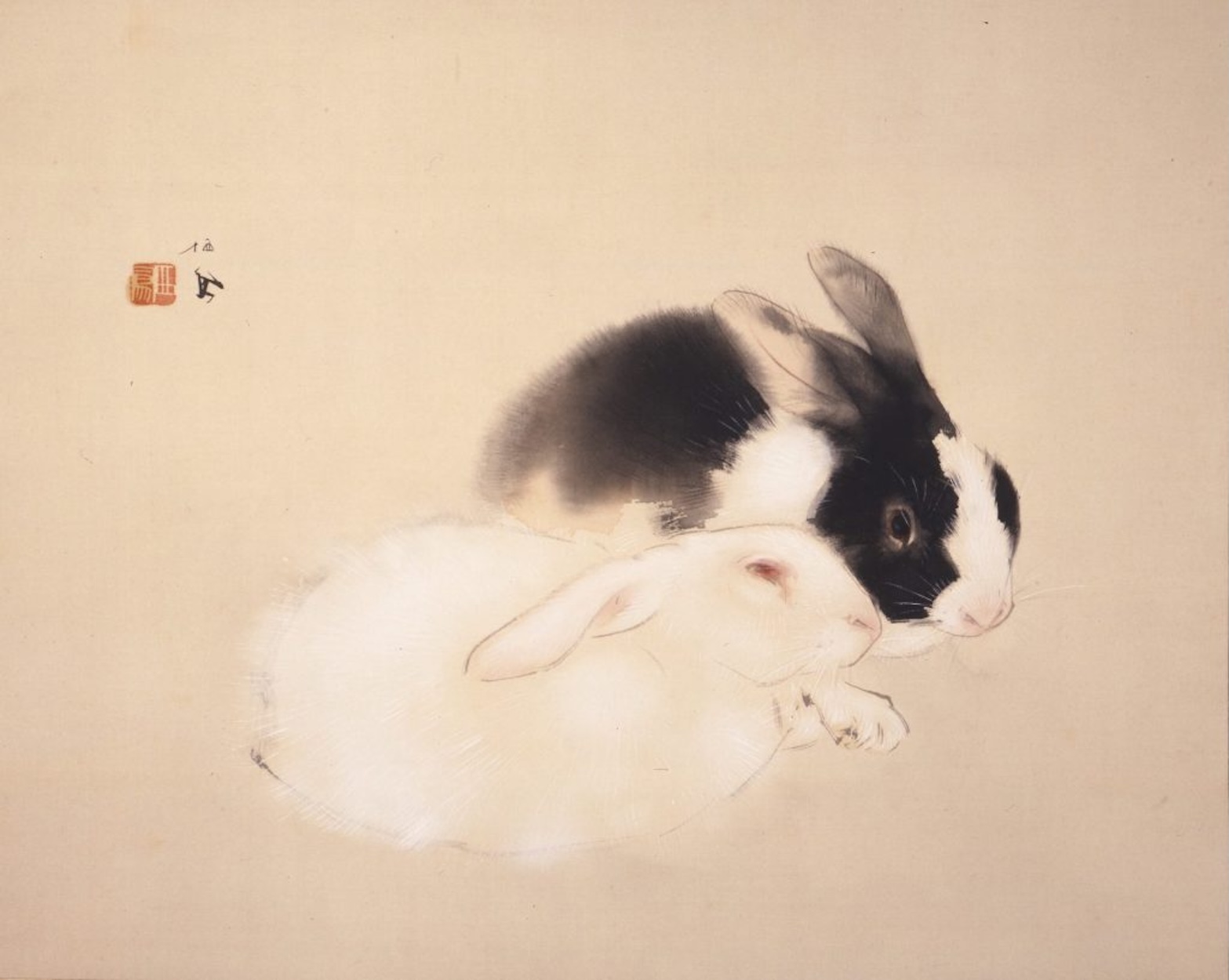 خرگوش ها by Takeuchi Seihō - 1939 - 57.9 x 47 cm 