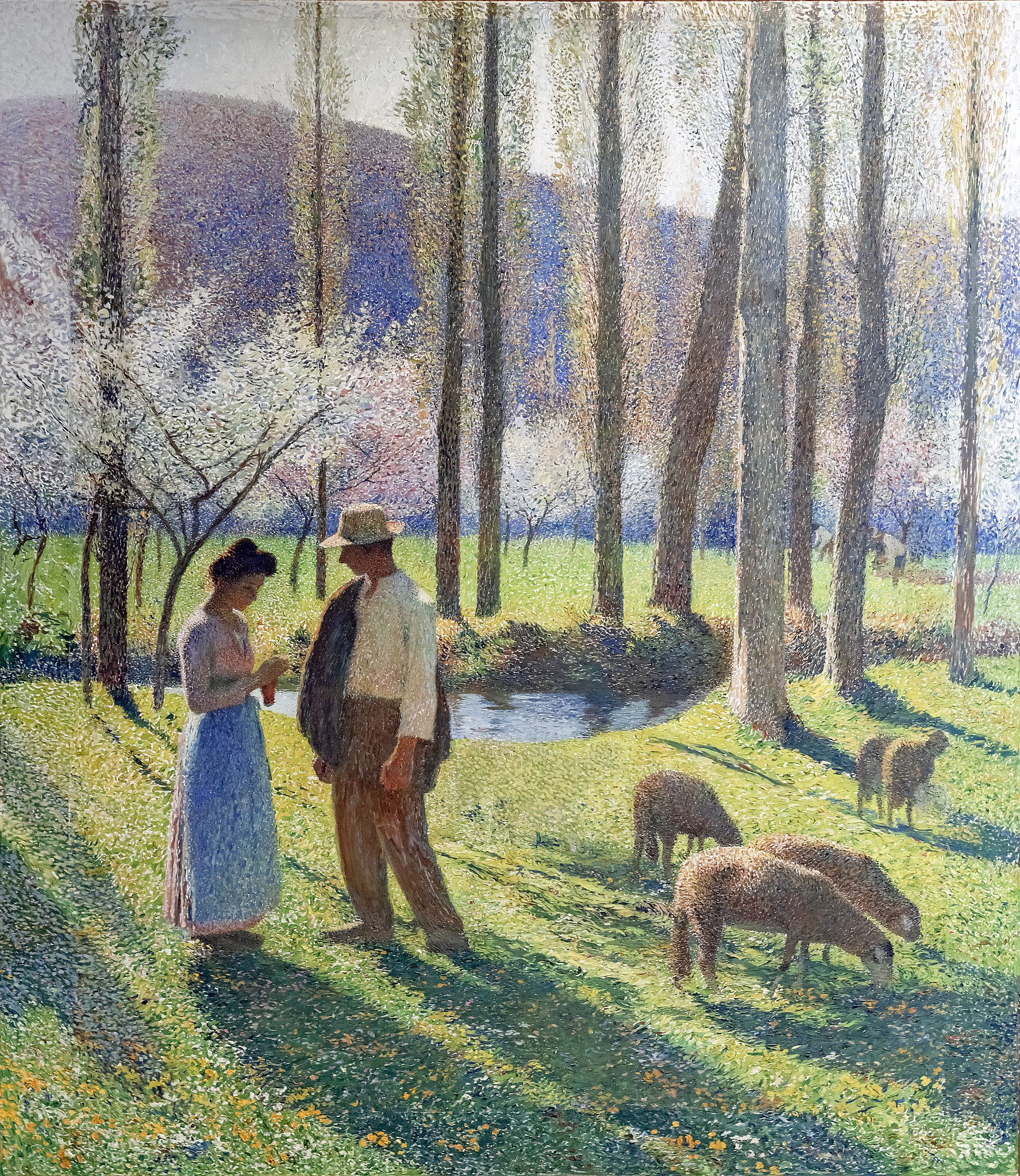 Весна by Henri Martin - 1903 - - 